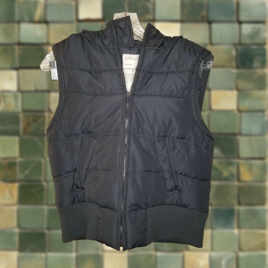Vintage Aéropostale Womens Blue Hooded Puffer Vest Size L Size L / US 10 / IT 46 - 1 Thumbnail