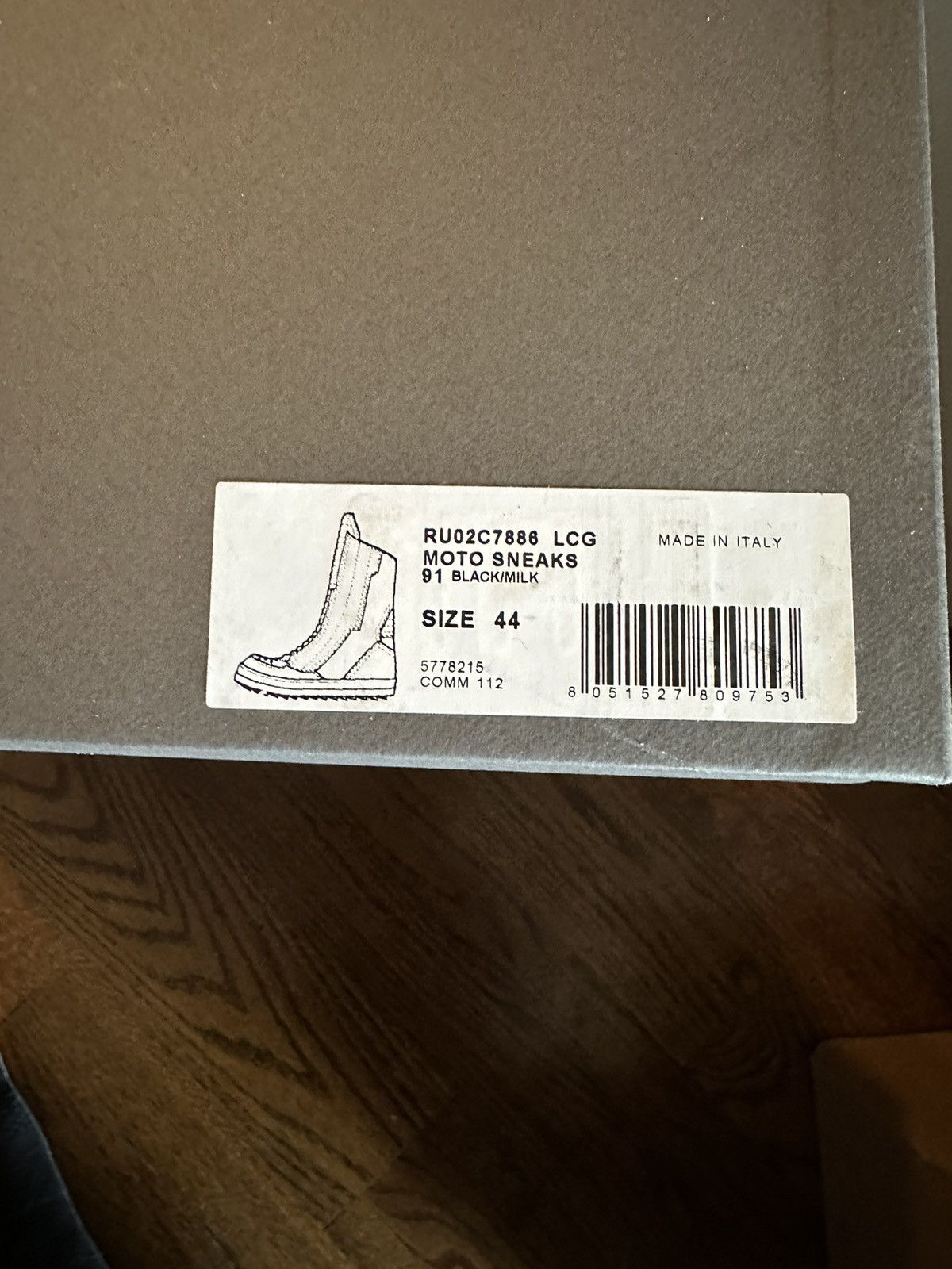 Rick Owens Rick Owens Hi Top Laceless DUNKS Moto sneaks 44 Size US 11 / EU 44 - 10 Thumbnail
