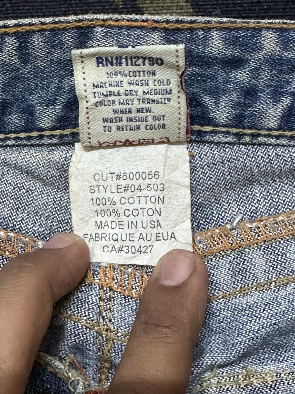 True Religion Vintage True Religion Woodstock Flare Faded Distressed Denim Size US 30 / EU 46 - 10 Thumbnail