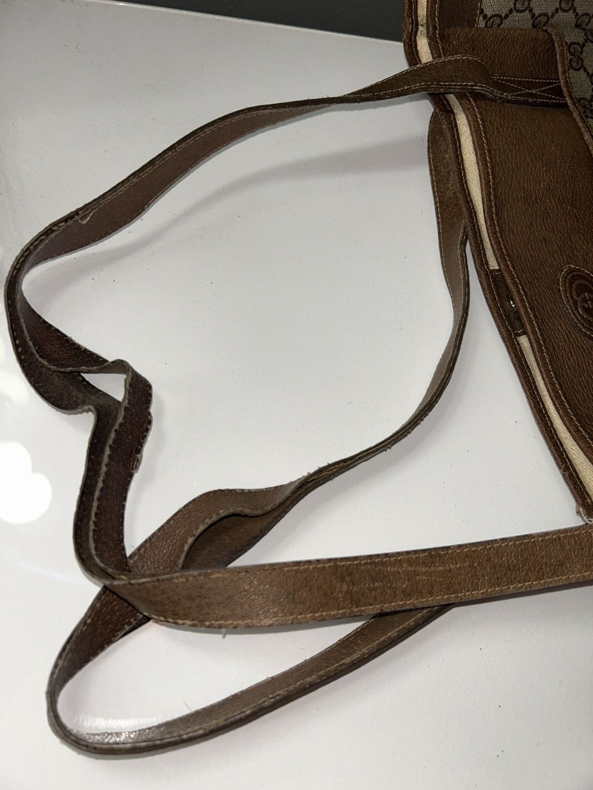 Gucci Vintage Gucci GG Supreme Tote Bag (project piece) Size ONE SIZE - 14 Thumbnail