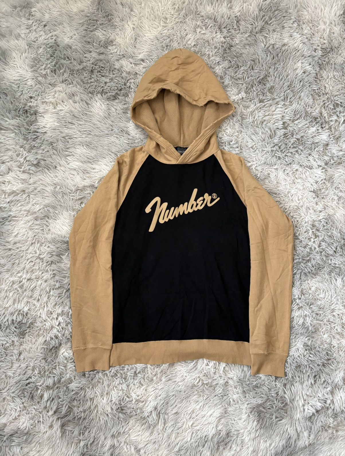 Pre-owned Archival Clothing X Number N Ine Number Nine Fender Hoodie In Brown