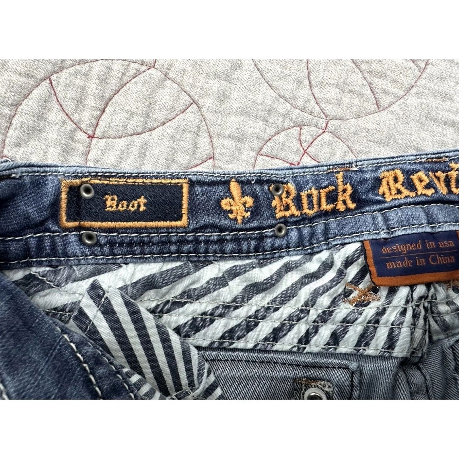 Vintage Rock Revival Jazlyn Mid-Rise Boot Denim Jeans Women's Tag Size 27 Size 27" / US 4 / IT 40 - 7 Thumbnail