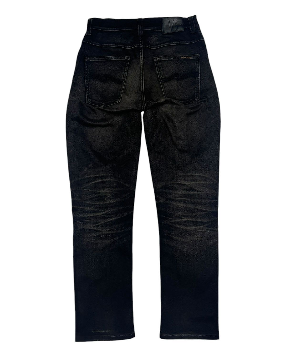 Japanese Brand × Nudie Jeans NUDIE JEANS GRIM TIM DEEP BLACK WORN DISTRESS DENIM Size 27" / US 4 / IT 40 - 2 Thumbnail