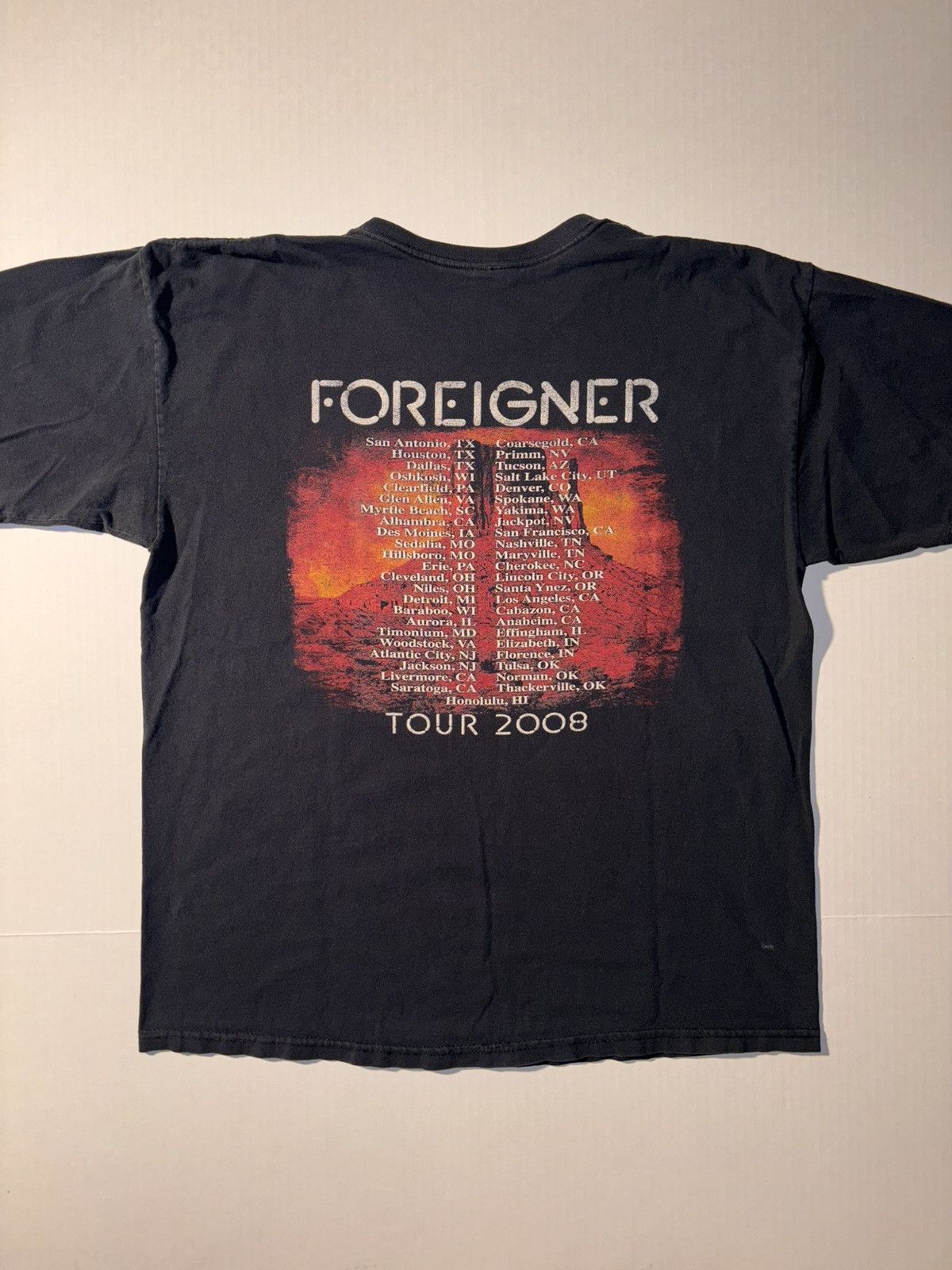 Band Tees Vtg Foreigner No End In Sight 2008 Tour Concert Rock N Roll Size US XL / EU 56 / 4 - 8 Thumbnail