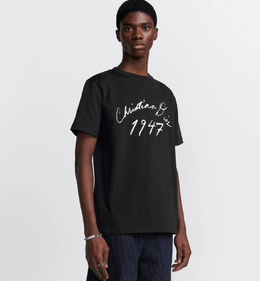 Dior o1w1db10525 493J69 Relaxed-Fit T-Shirt in Black Size US S / EU 44-46 / 1 - 4 Thumbnail