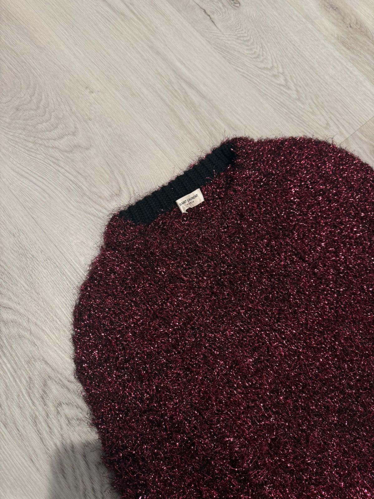 Saint Laurent Paris f/w 2019 sparkle knit sweater!! Size US S / EU 44-46 / 1 - 3 Thumbnail
