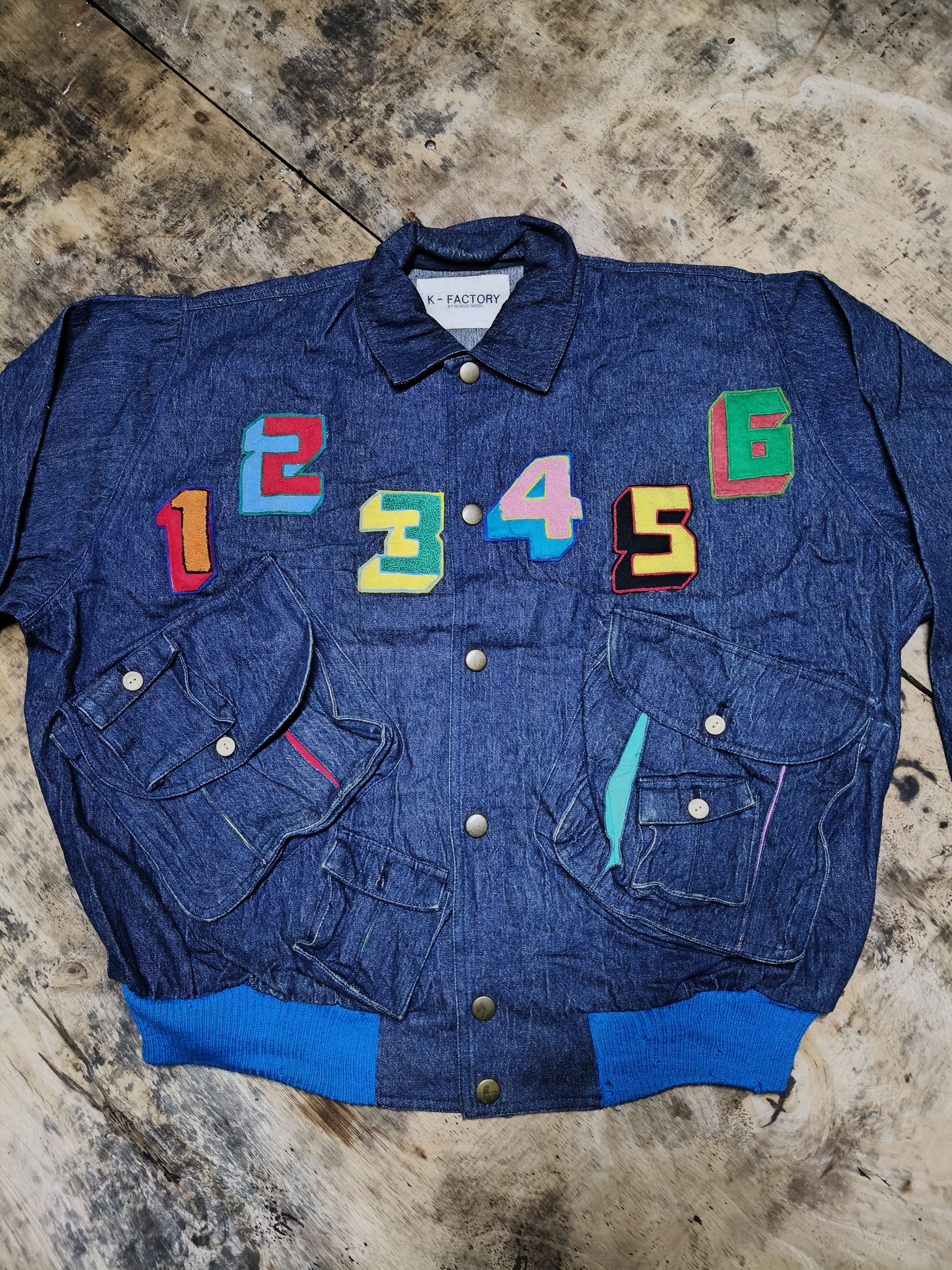 K-Factory Denim Jacket Number Style
