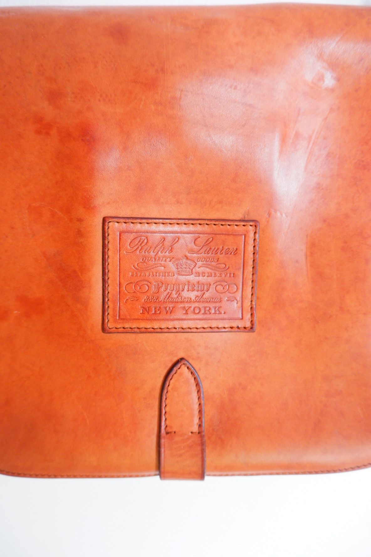 Ralph Lauren Purple Label Ralph Lauren Purple Label Saddle Bag Leather Made in Italy Size ONE SIZE - 4 Thumbnail