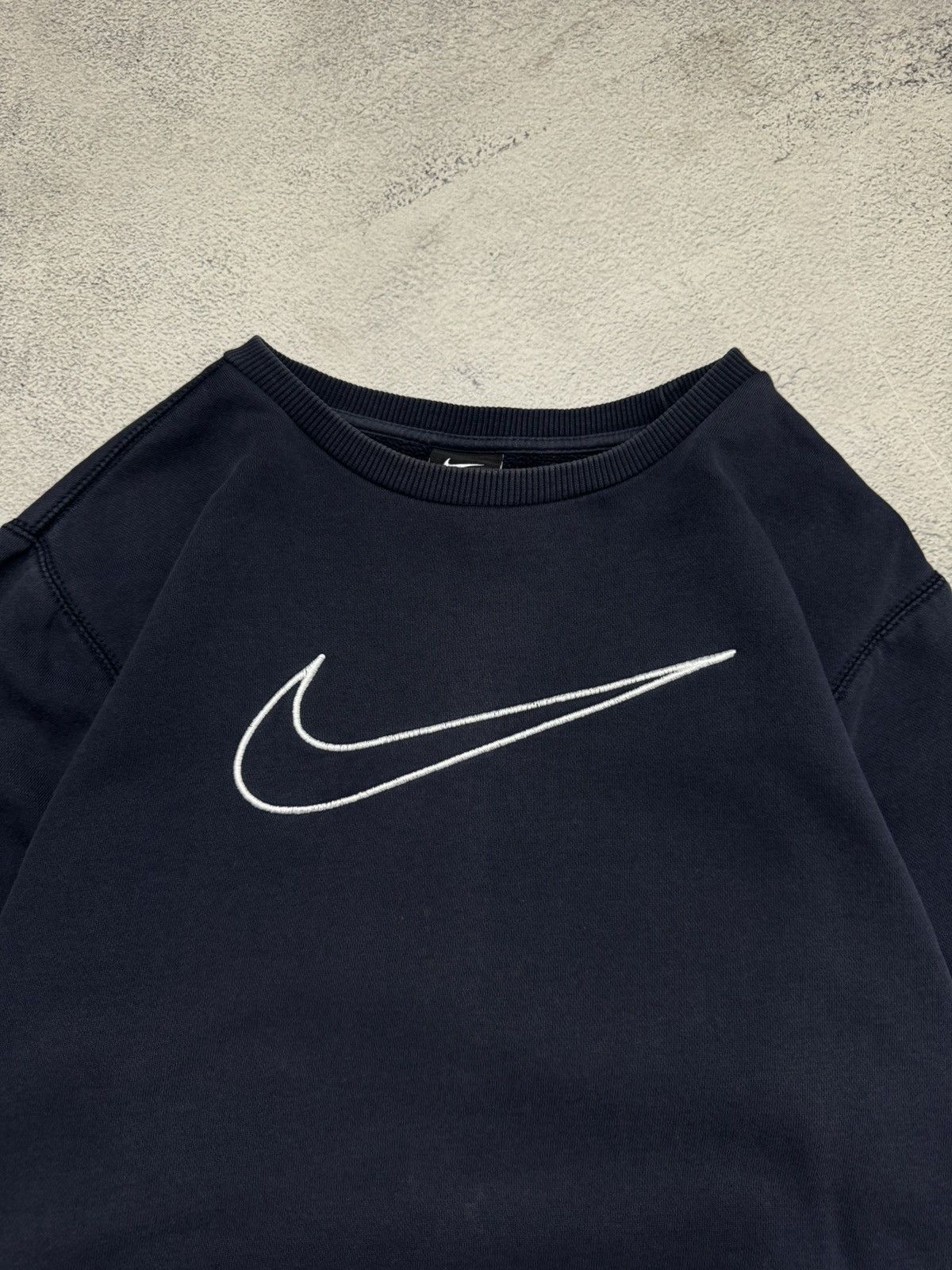 Nike Vintage Y2k NIKE Big Swoosh SWEATSHIRT 90’s Size M / US 6-8 / IT 42-44 - 2 Thumbnail