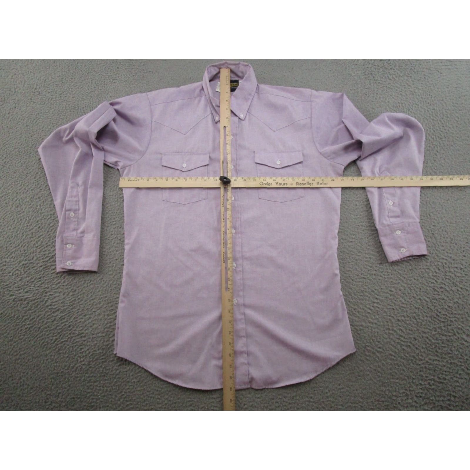 Vintage VINTAGE Panhandle Slim Purple Shirt Long Sleeve Western Cowboy 16-36 36 Button-Up Size US M / EU 48-50 / 2 - 6 Thumbnail