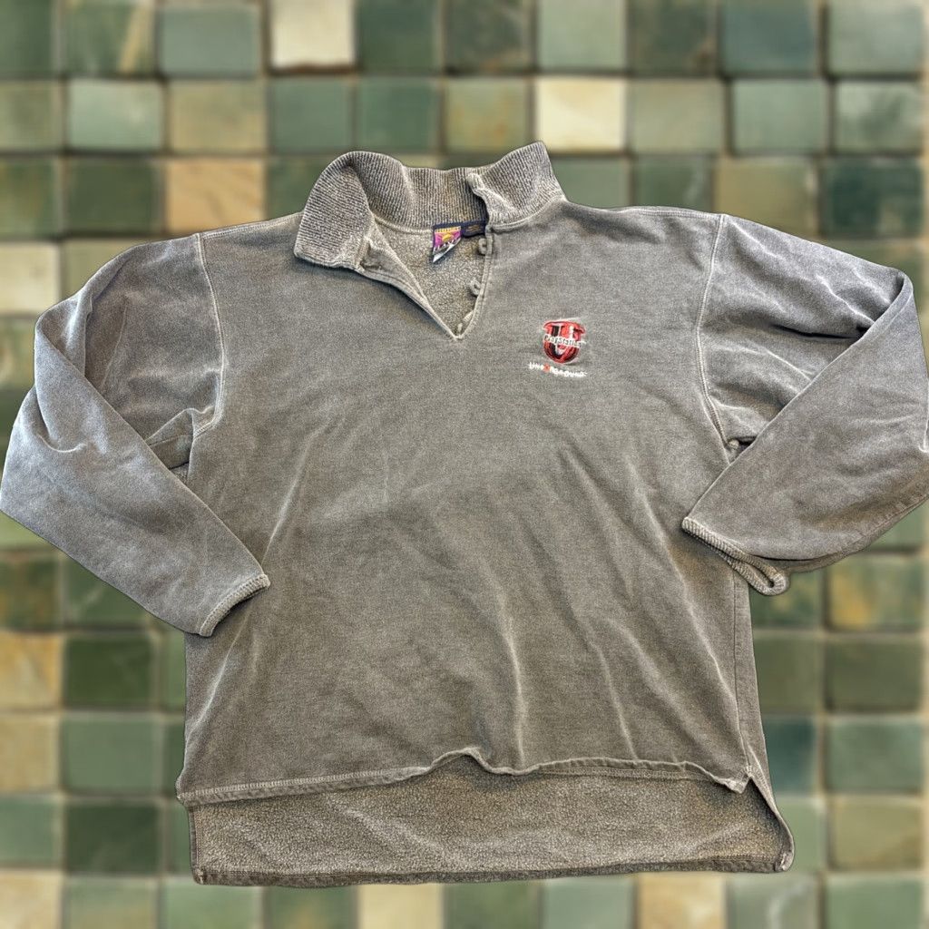Vintage VINTAGE PlayStation Underground Magazine Henley Sweater Gray L Mens Big Logo Embroidered Cotton Flash Avanti Size US L / EU 52-54 / 3 - 1 Thumbnail