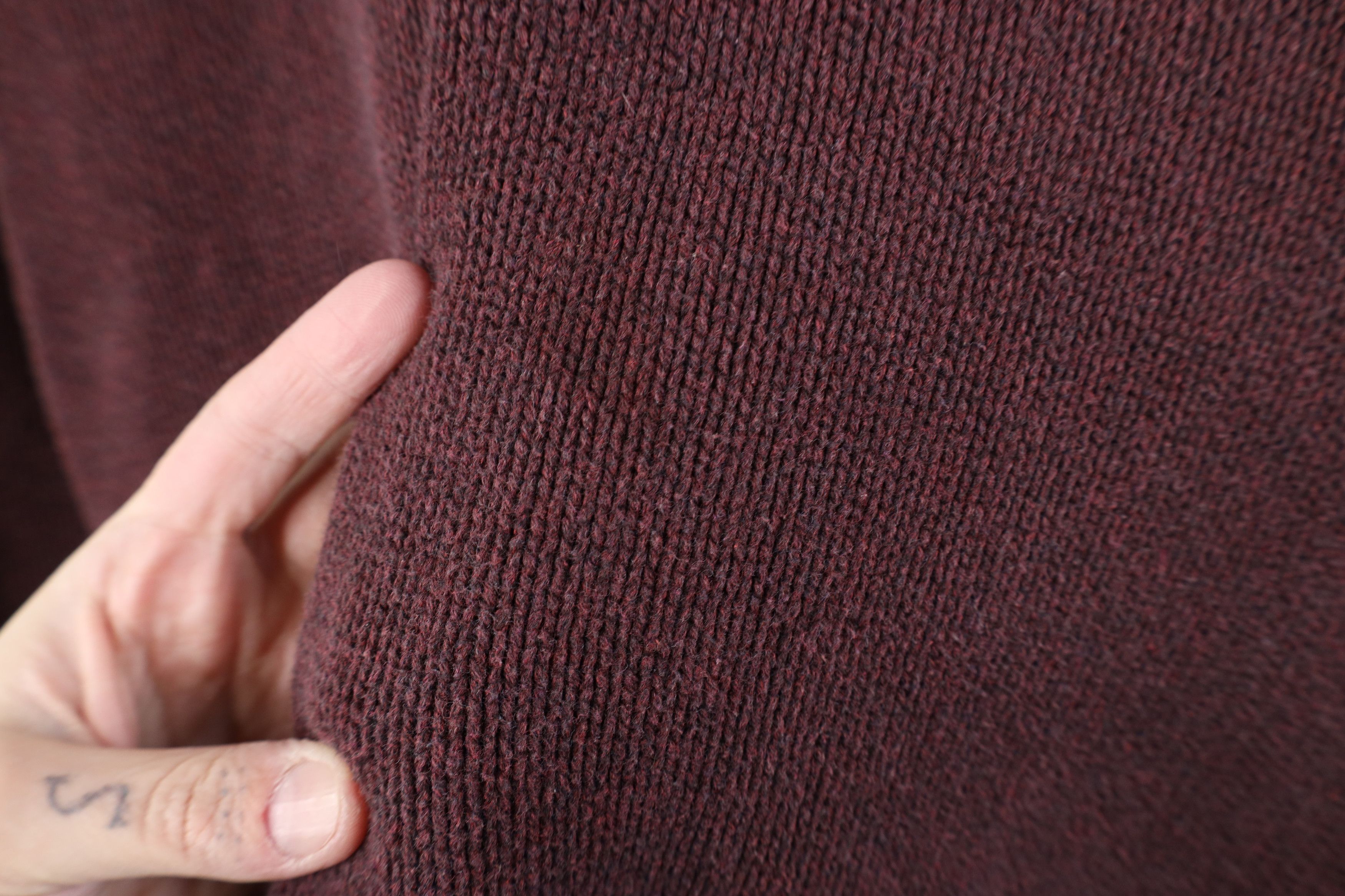 Vintage Vintage 90s Streetwear Heavy Knit Crewneck Sweater Red Size US XL / EU 56 / 4 - 4 Thumbnail