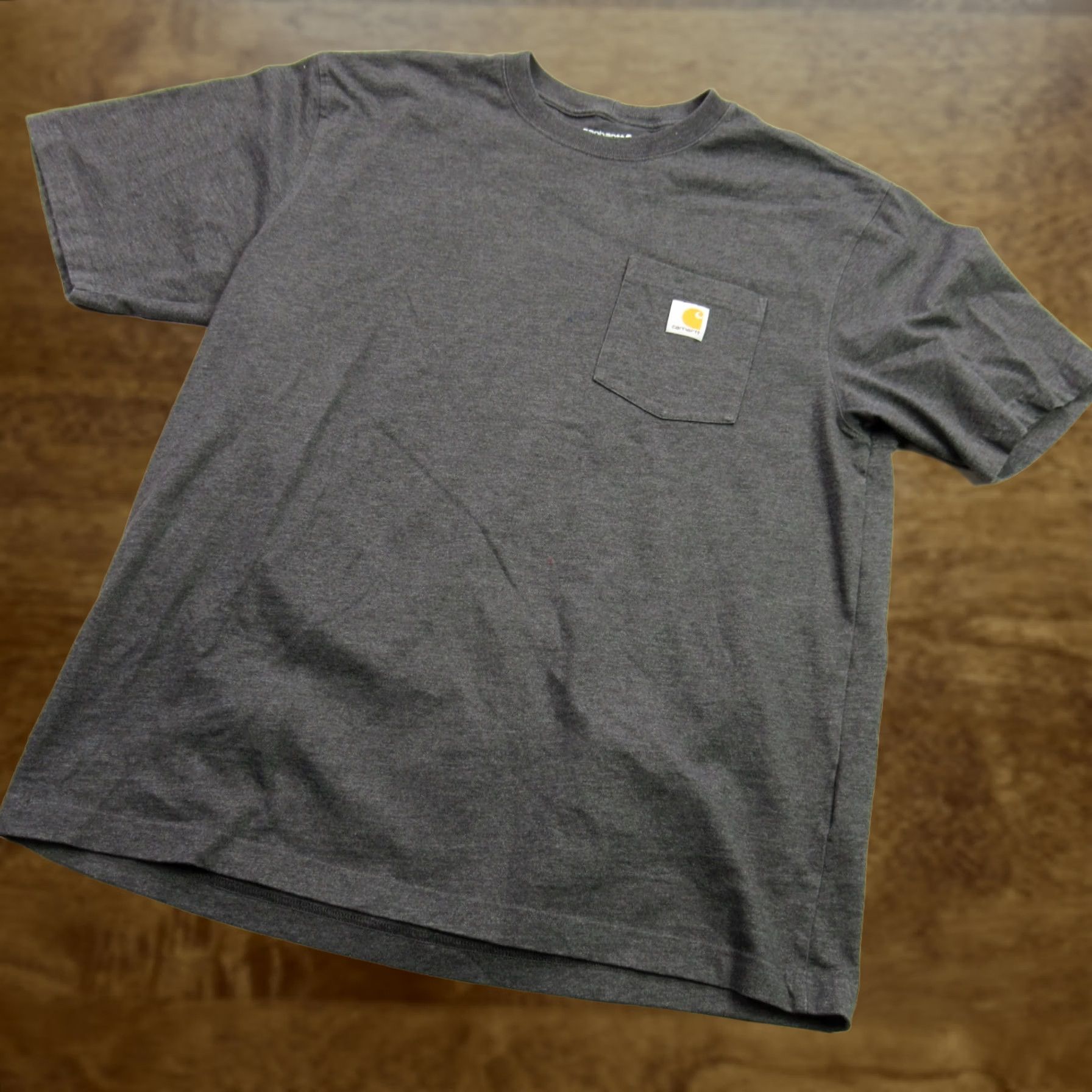 Carhartt Carhartt Mens Shirt Large Short Sleeve Crew Neck Gray Lightweight Pocket T-Shirt Mens Size US L / EU 52-54 / 3 - 1 Thumbnail