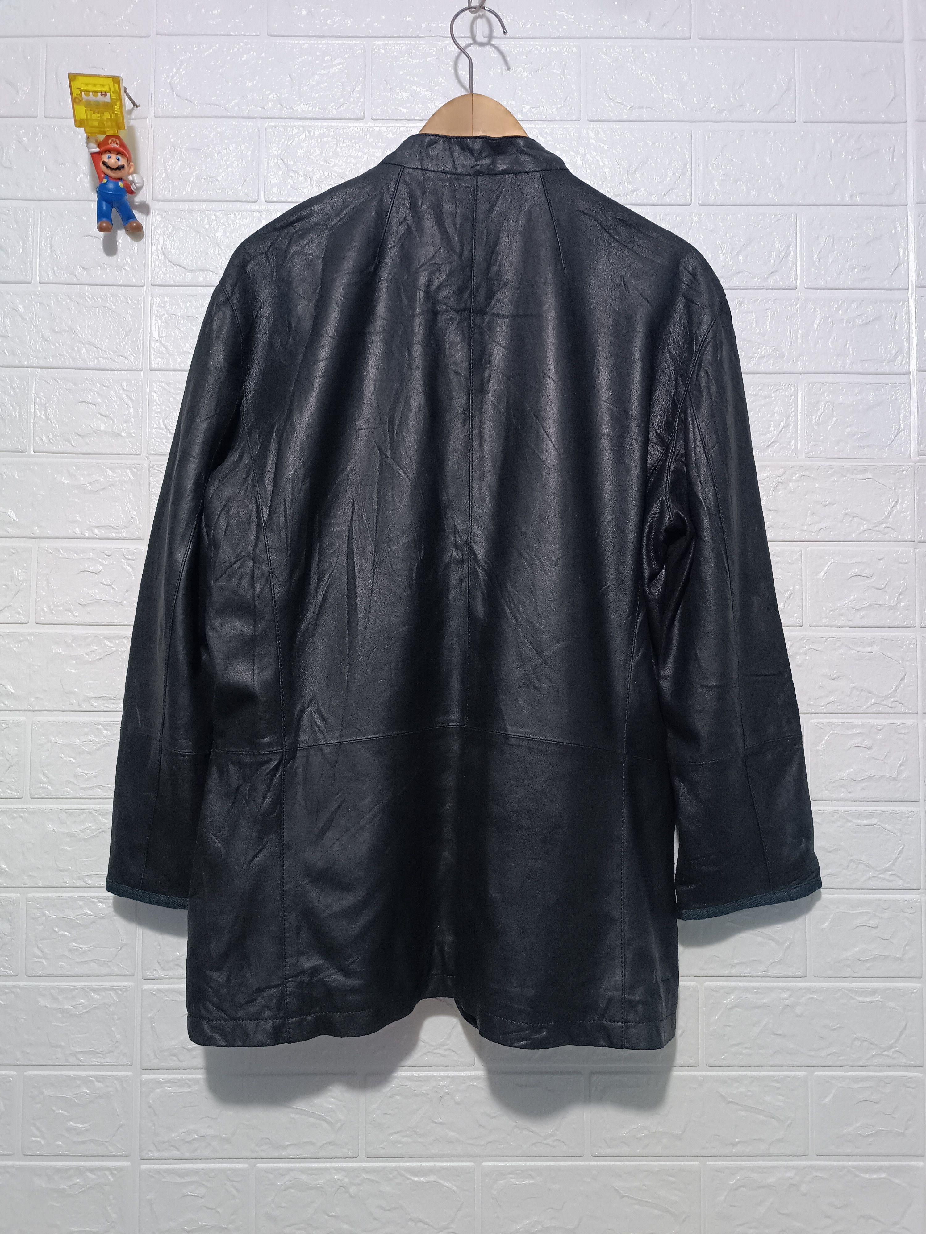 John Varvatos John Varvatos Flocked Varick Leather Jacket Size US M / EU 48-50 / 2 - 2 Thumbnail