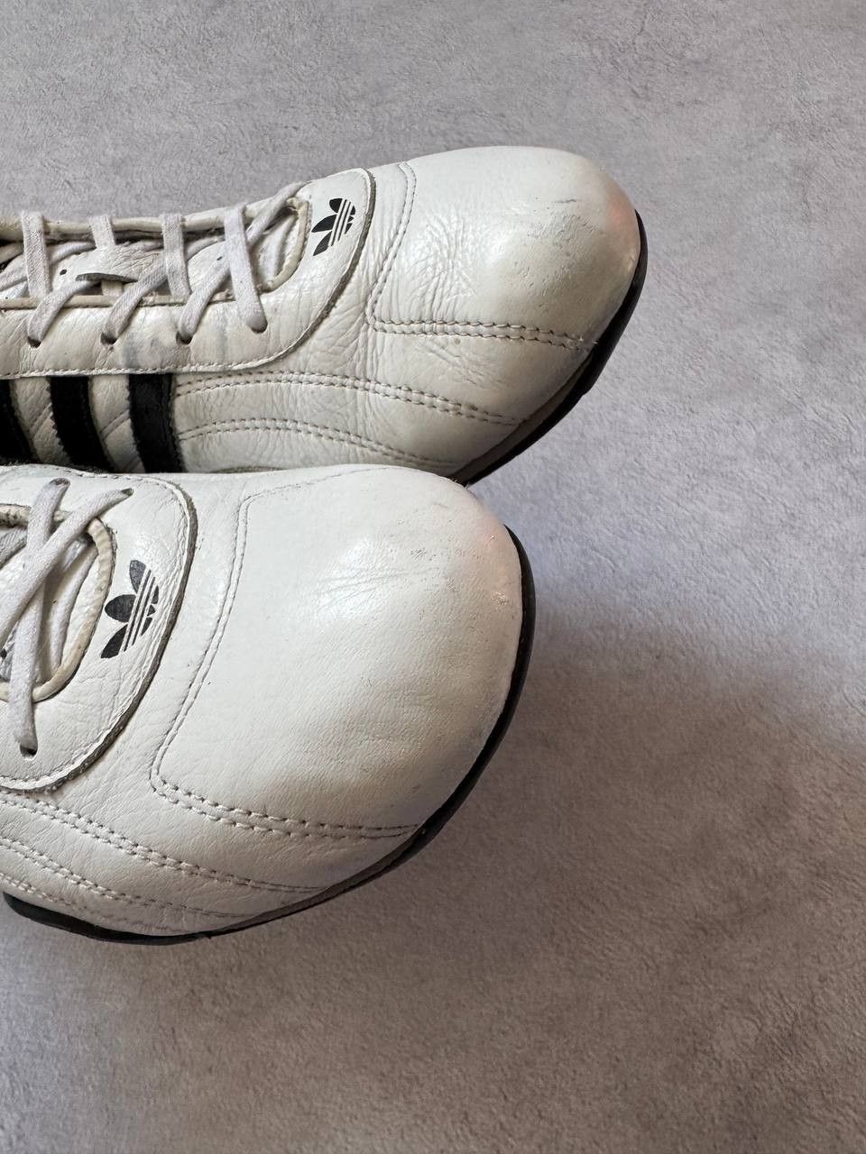 Adidas Vintage 2006 Adidas Goodyear White Leather Sneakers Size US 9.5 / EU 42-43 - 5 Thumbnail