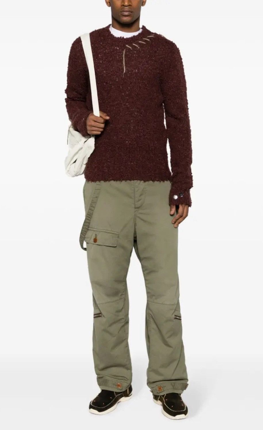 Namacheko Namacheko M Chestnut Brown Maroon Wool Hankford Crewneck Size US M / EU 48-50 / 2 - 12 Thumbnail