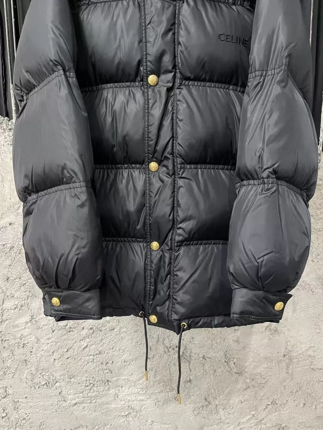 Celine Celine Logo Gold Buckle Detachable Sleeve Down Jacket Size US M / EU 48-50 / 2 - 4 Thumbnail