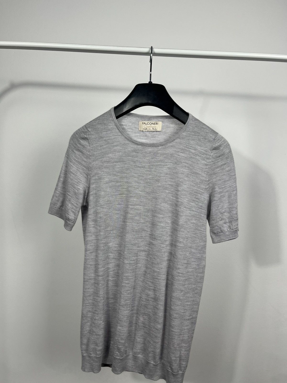 Other Falconeri cashmere blend grey short sleeve knit top Italy Size XS / US 0-2 / IT 36-38 - 2 Thumbnail