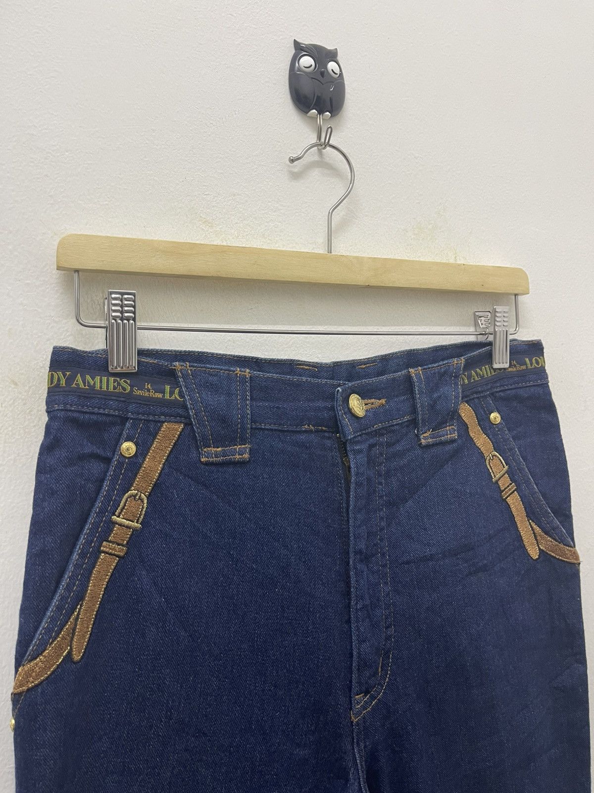 Hardy Amies Rare Vintage HARDY AMIES Embroidered Jeans Size US 28 / EU 44 - 8 Thumbnail