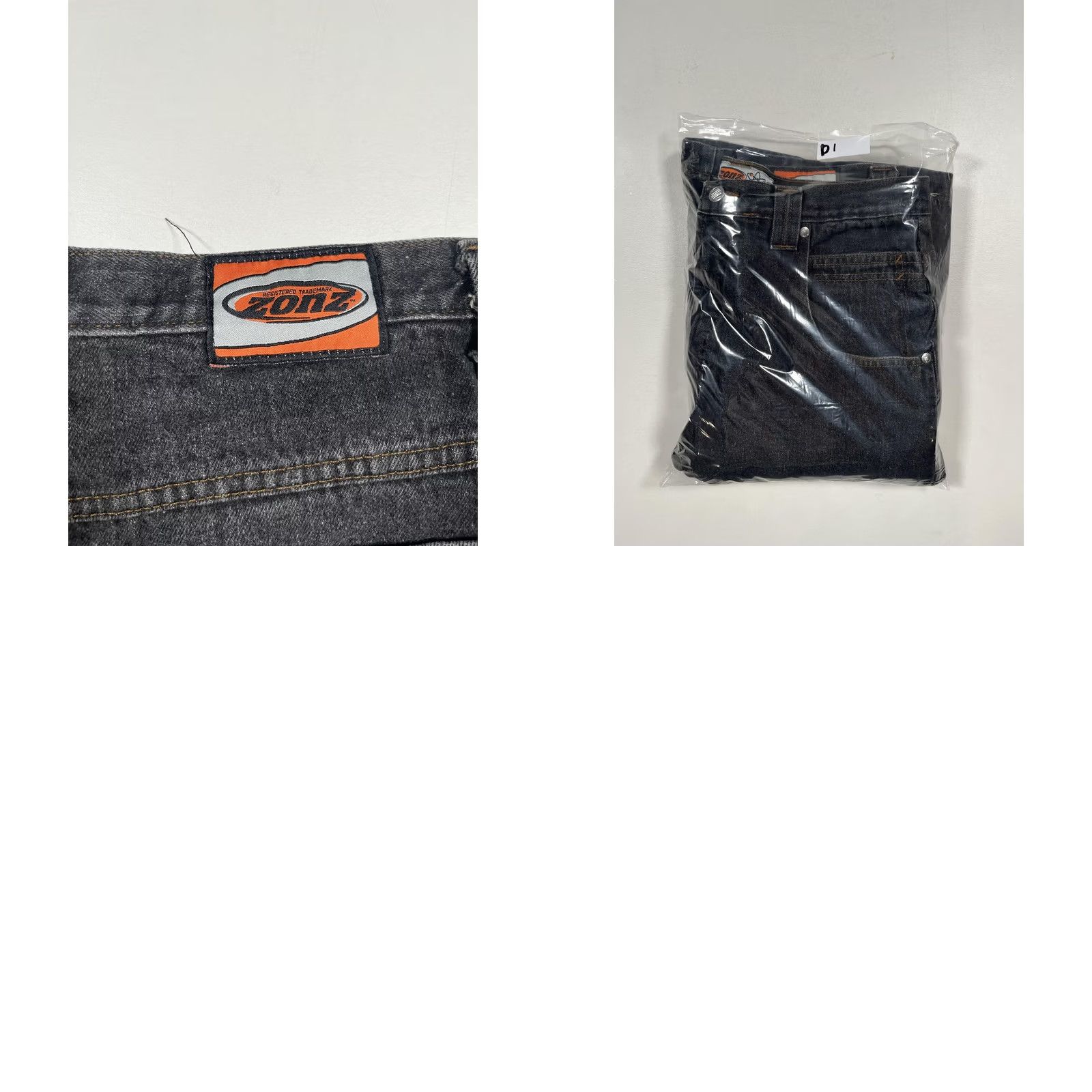 Denime Zonz Mens 36 Gray Denim Bermuda Shorts 5-Pocket Zip Front Relaxed Fit Charcoal Wash Summer Casual Men Size US 36 / EU 52 - 8 Thumbnail