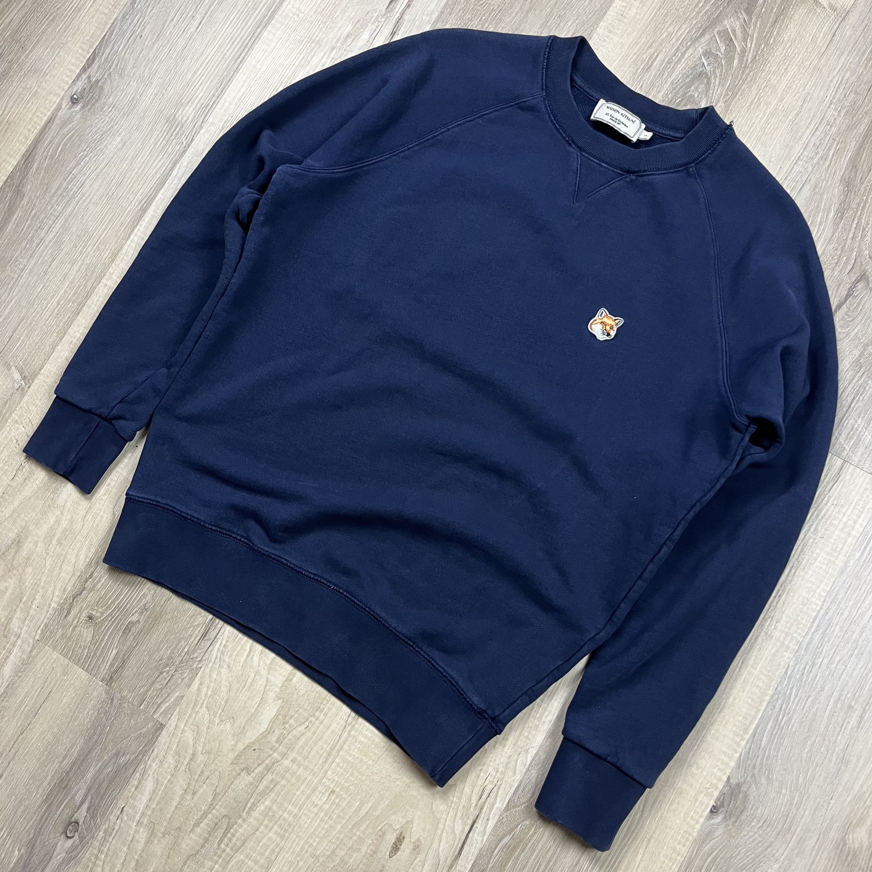 Maison Kitsune Maison Kitsune Fox Head Patch Classic Sweatshirt Size US S / EU 44-46 / 1 - 1 Thumbnail