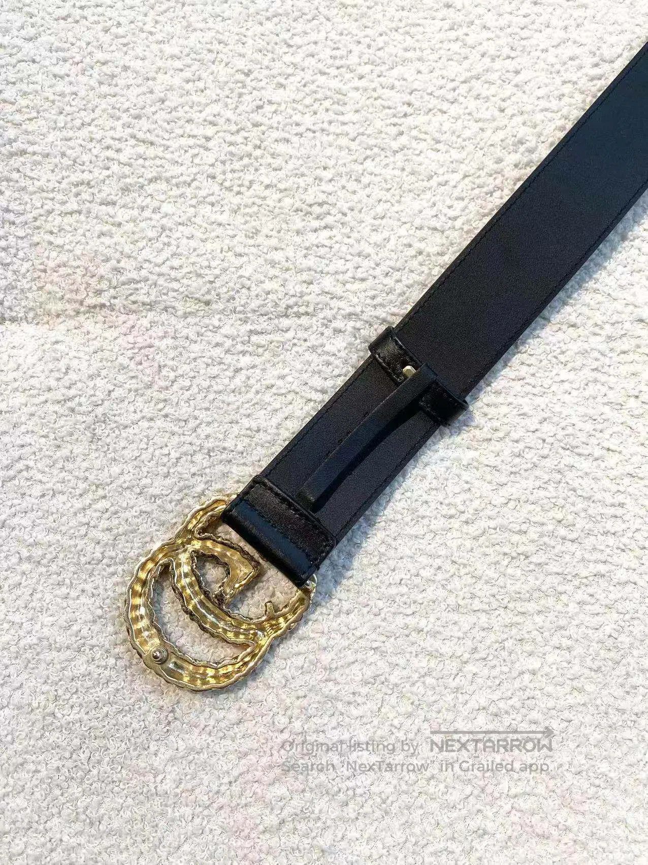 Gucci Guicci Size 80 Spiral pattern double G belt| Size ONE SIZE - 3 Thumbnail
