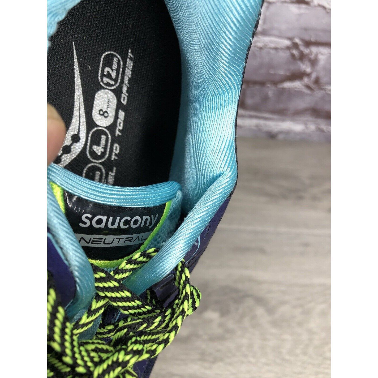 Saucony Saucony Breakthru 2 S10304-2 Purple Blue Yellow Running Shoe Size US 9.5 / IT 39.5 - 20 Thumbnail