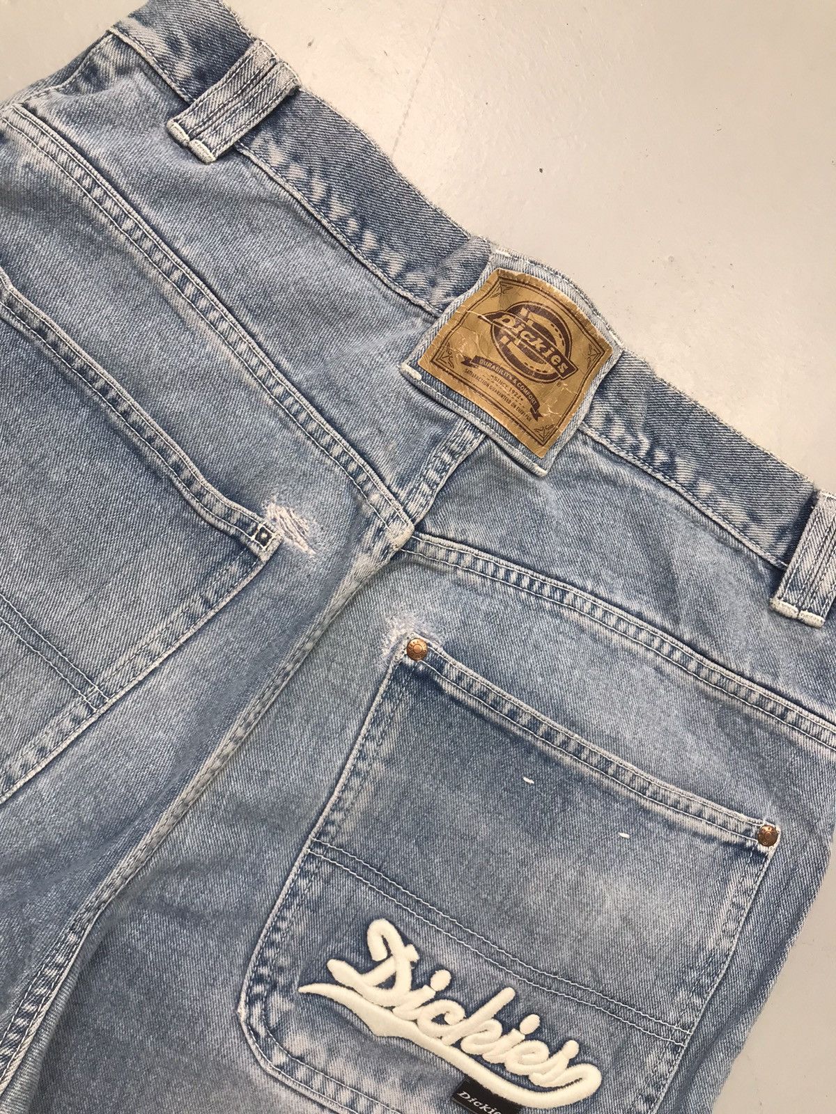 Dickies Vintage dickies big daddy damaged denim Size US 34 / EU 50 - 13 Thumbnail