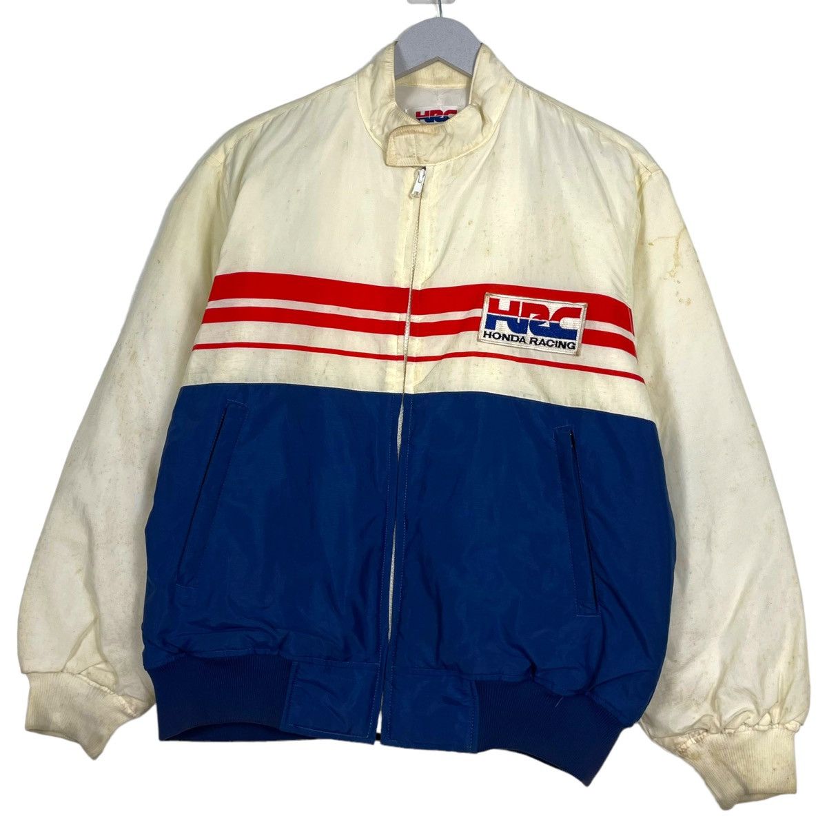 Honda × Kadoya 💥80s HONDA HRC RACING BIKE BOMBER JACKET Size US M / EU 48-50 / 2 - 4 Thumbnail