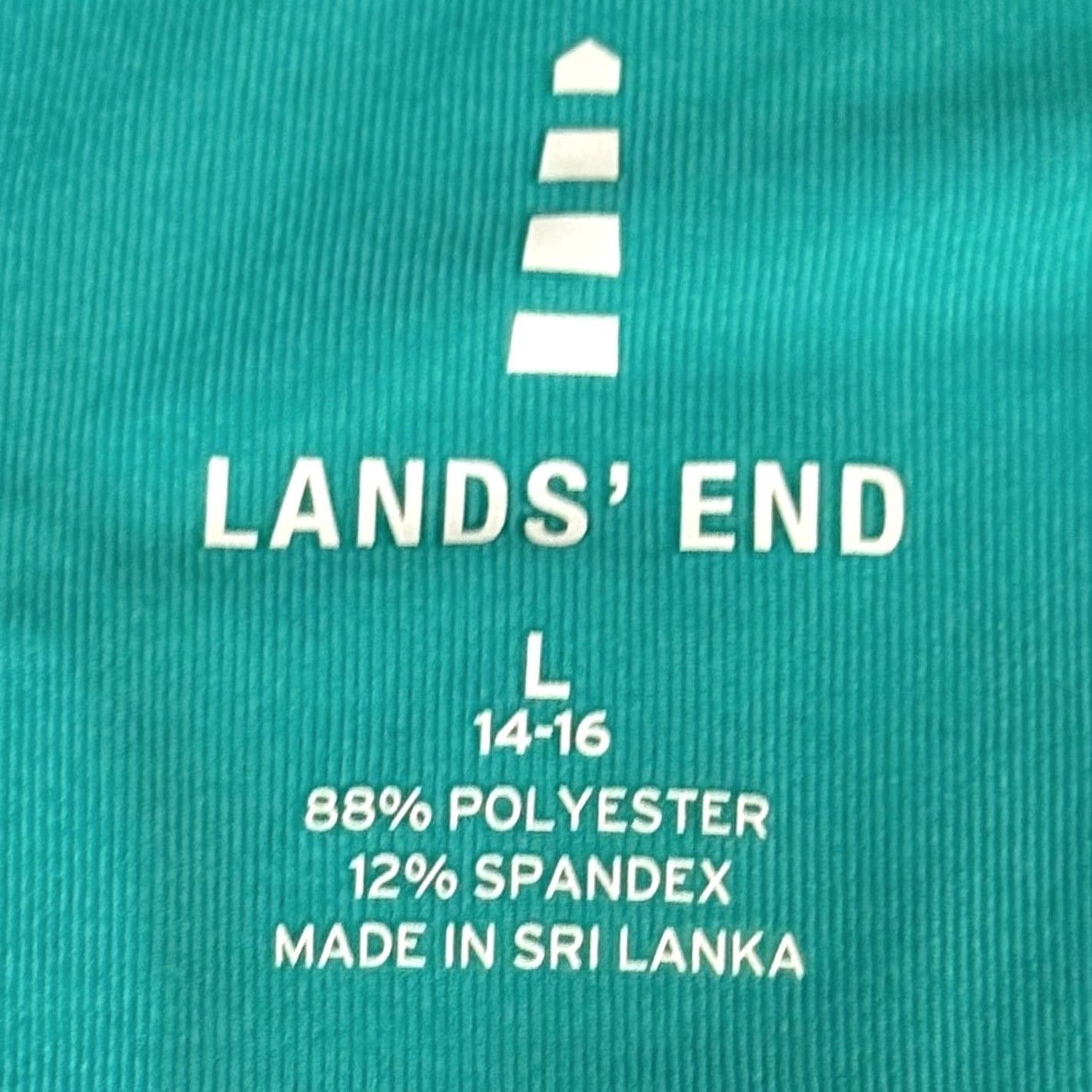 Lands' End Lands' End T-Shirt Shirt Women L Teal Scoop Neck Short Sleeve Activewear Breathing Moisture Wicking Elbow Sleeve Casual Travel Solid Size L / US 10 / IT 46 - 3 Thumbnail