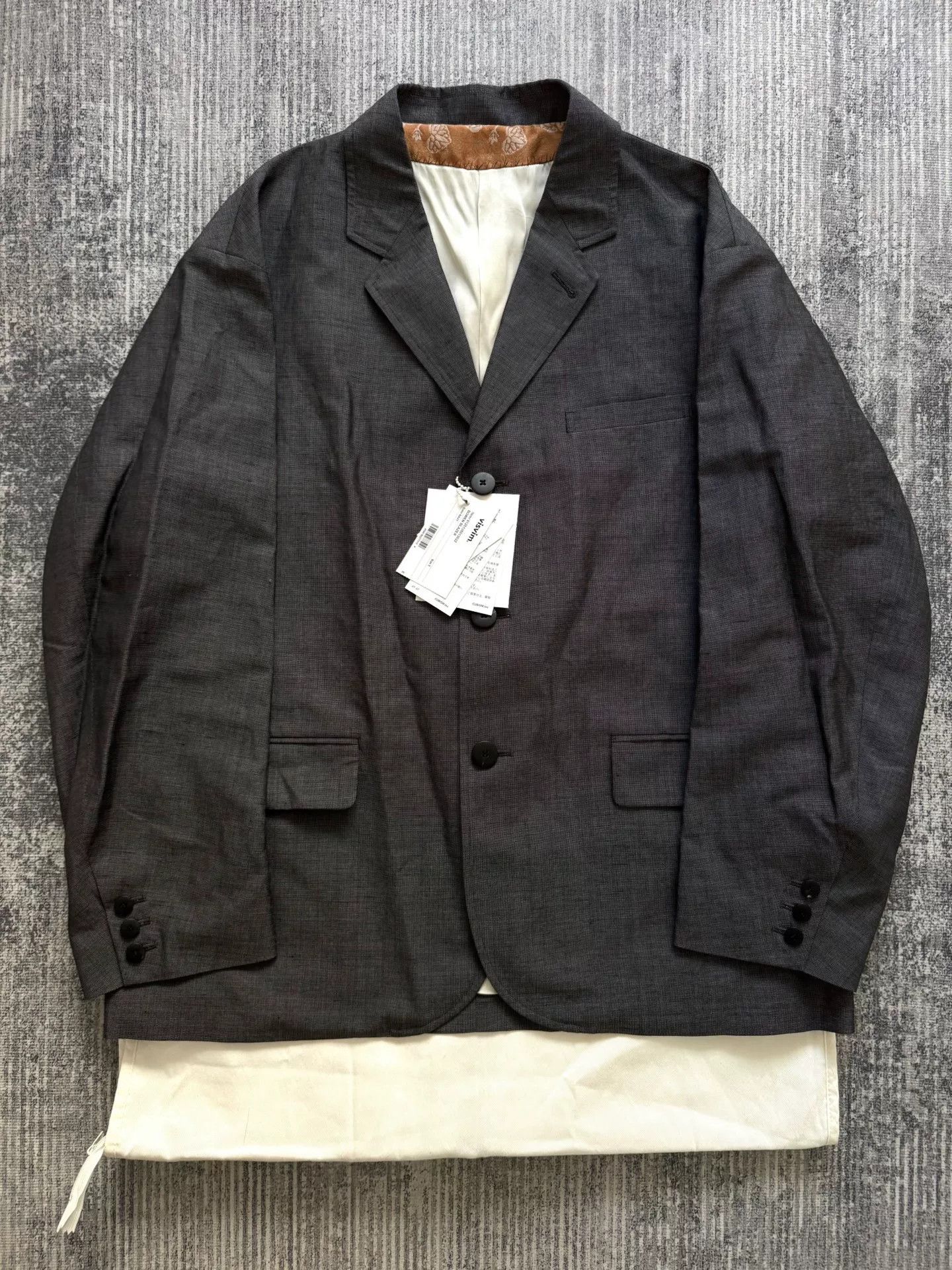 Visvim visvim bowen blazer in navy gray hue Size US M / EU 48-50 / 2 - 1 Thumbnail