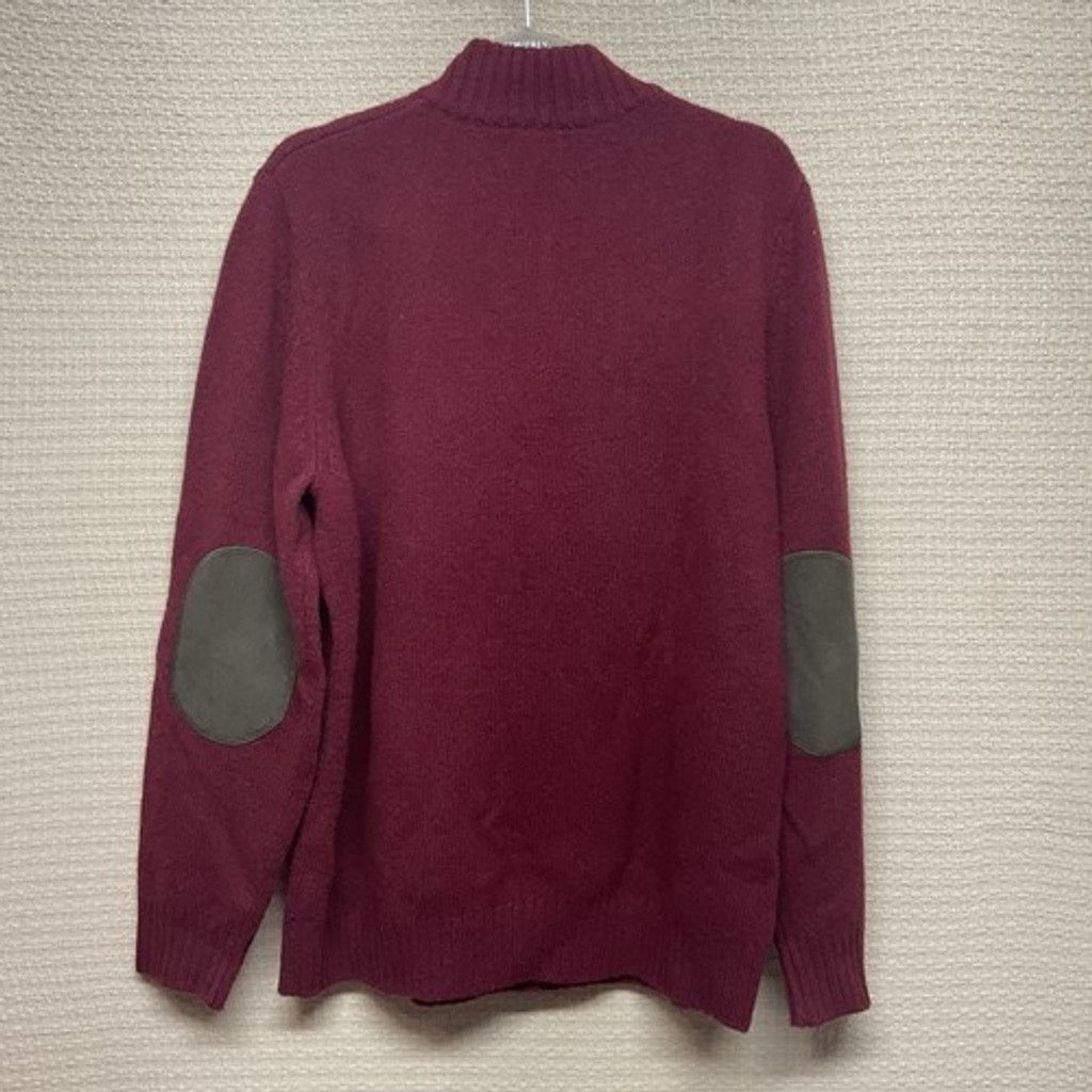 L.L. Bean L.L. Bean Elbow Patches Wool 1/4 Zip Sweater Men L Reg. Size US L / EU 52-54 / 3 - 8 Thumbnail