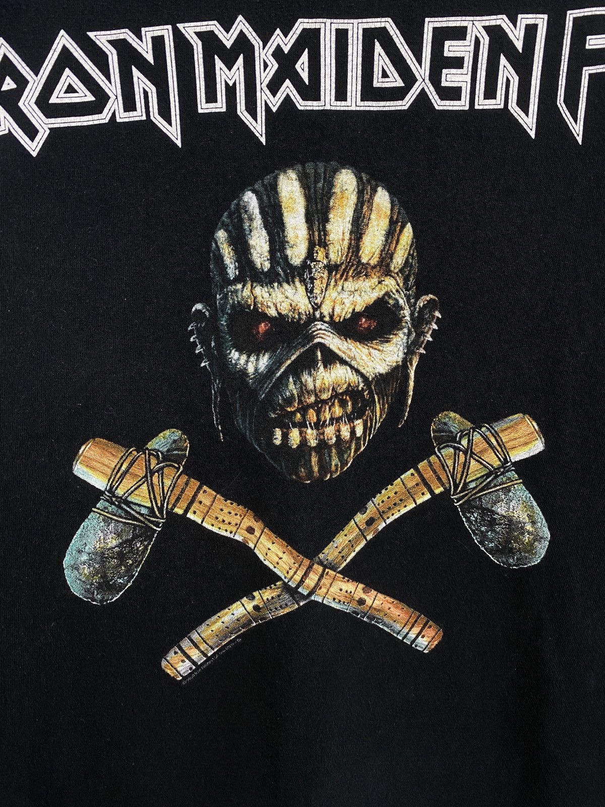 Iron Maiden ☠️ Vintage Iron Maiden Death Skull skeleton rare retro Size US M / EU 48-50 / 2 - 4 Thumbnail