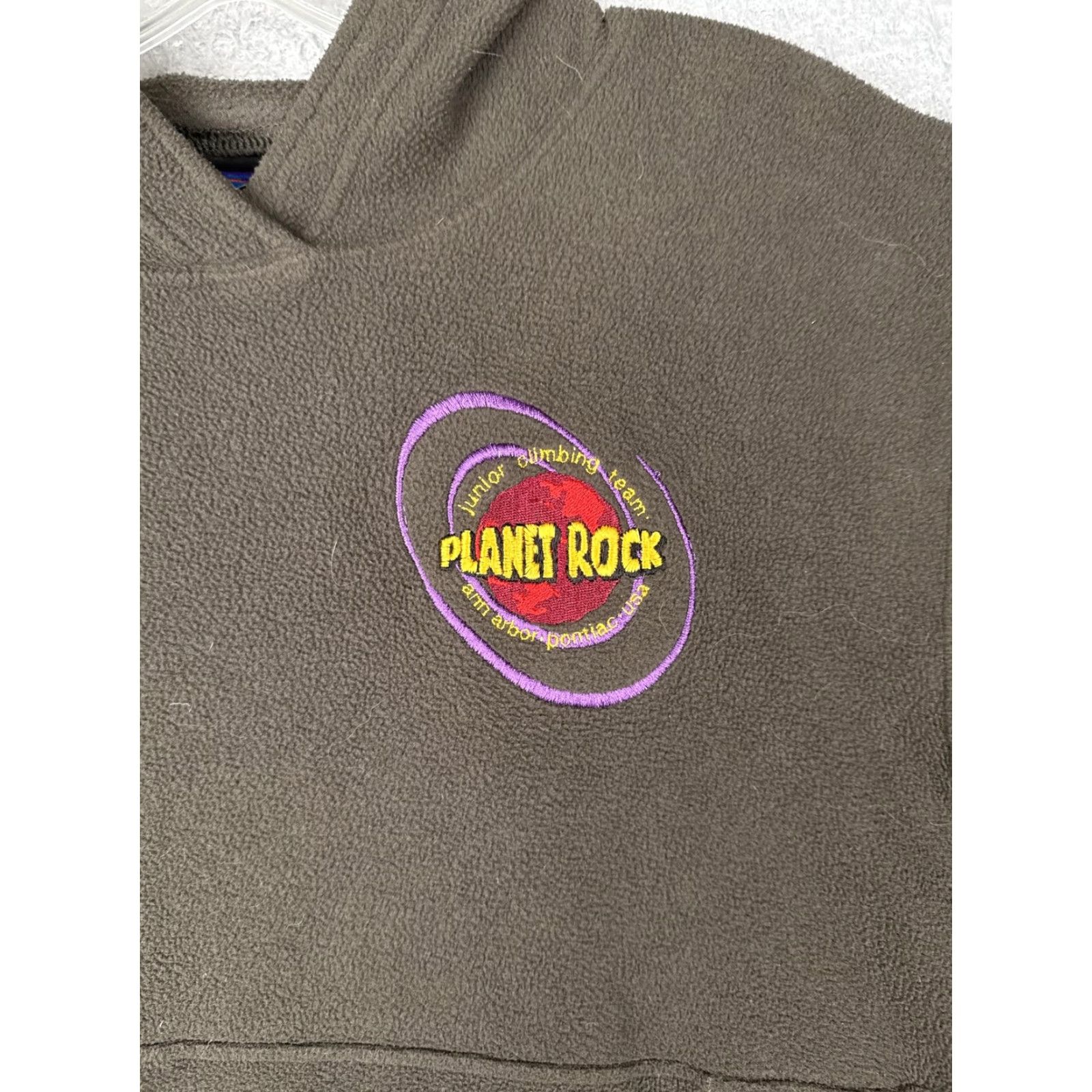 Patagonia VINTAGE Patagonia Hoodie Teen XS Brown Synchilla Planet Rock Pullover 90s Size US XS / EU 42 / 0 - 6 Thumbnail