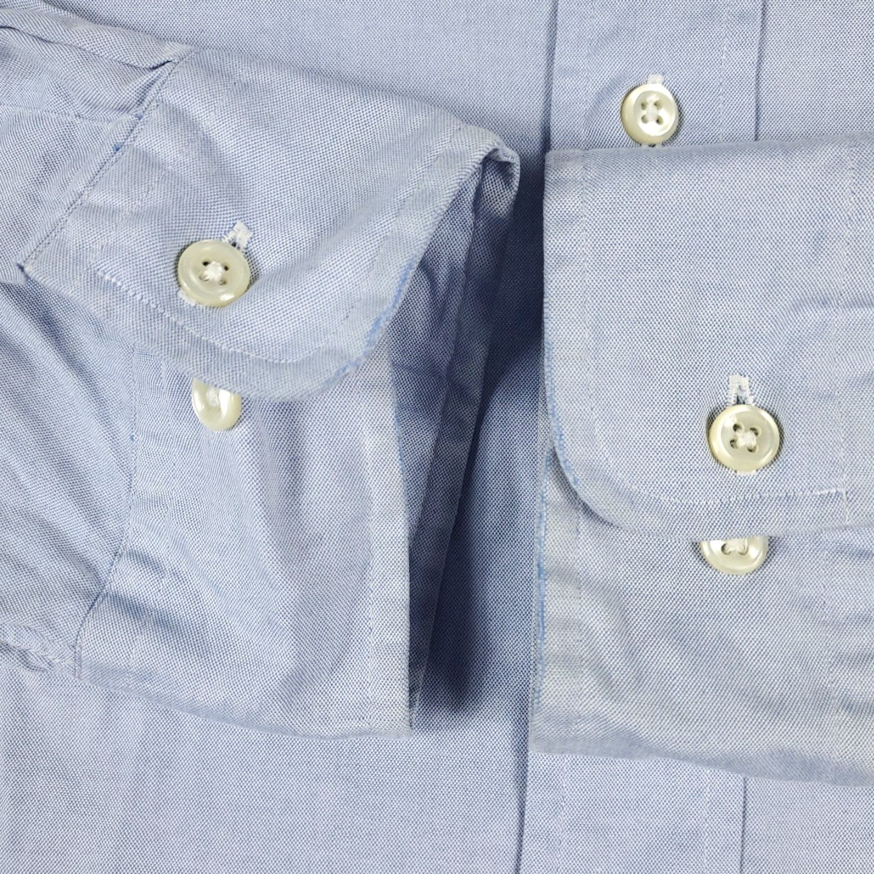 Ralph Lauren Ralph Lauren Dress Shirt Mens 16.5 Blue Long Sleeve Button-Up Regular Fit Non-Iron Size 42R - 4 Thumbnail