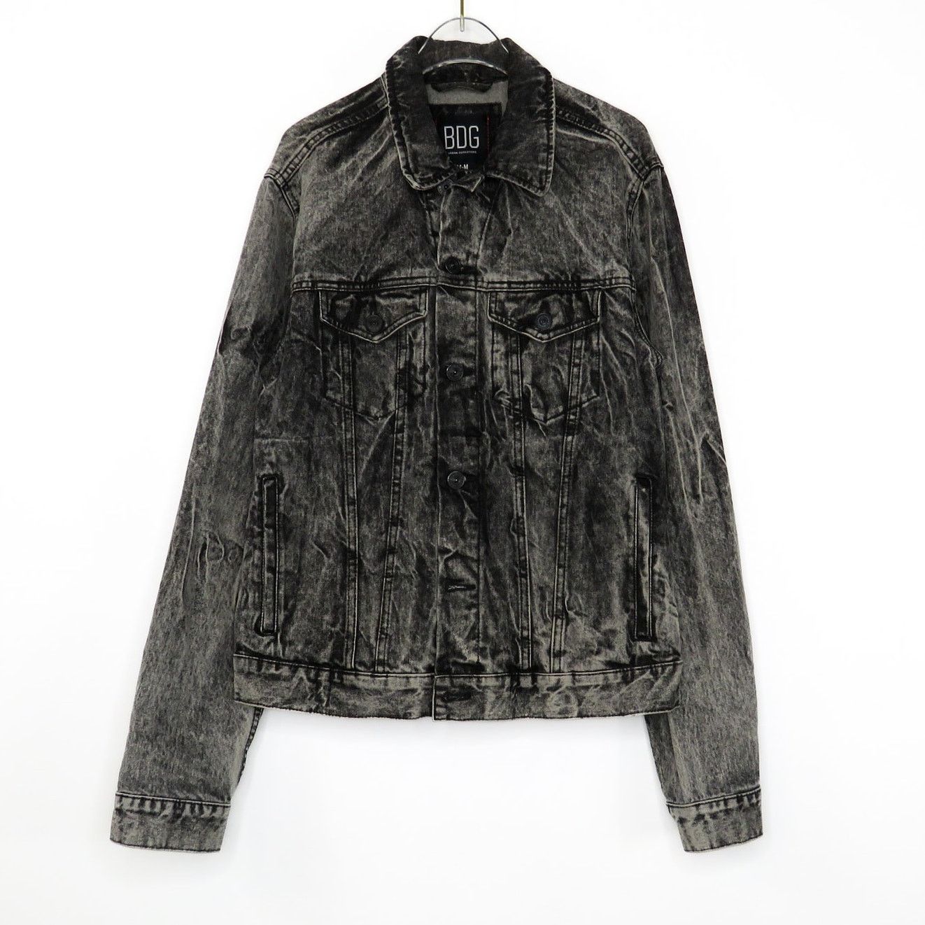 Bdg BDG Urban Outfitters Black Acid Wash Denim Jacket Medium Size US M / EU 48-50 / 2 - 1 Thumbnail
