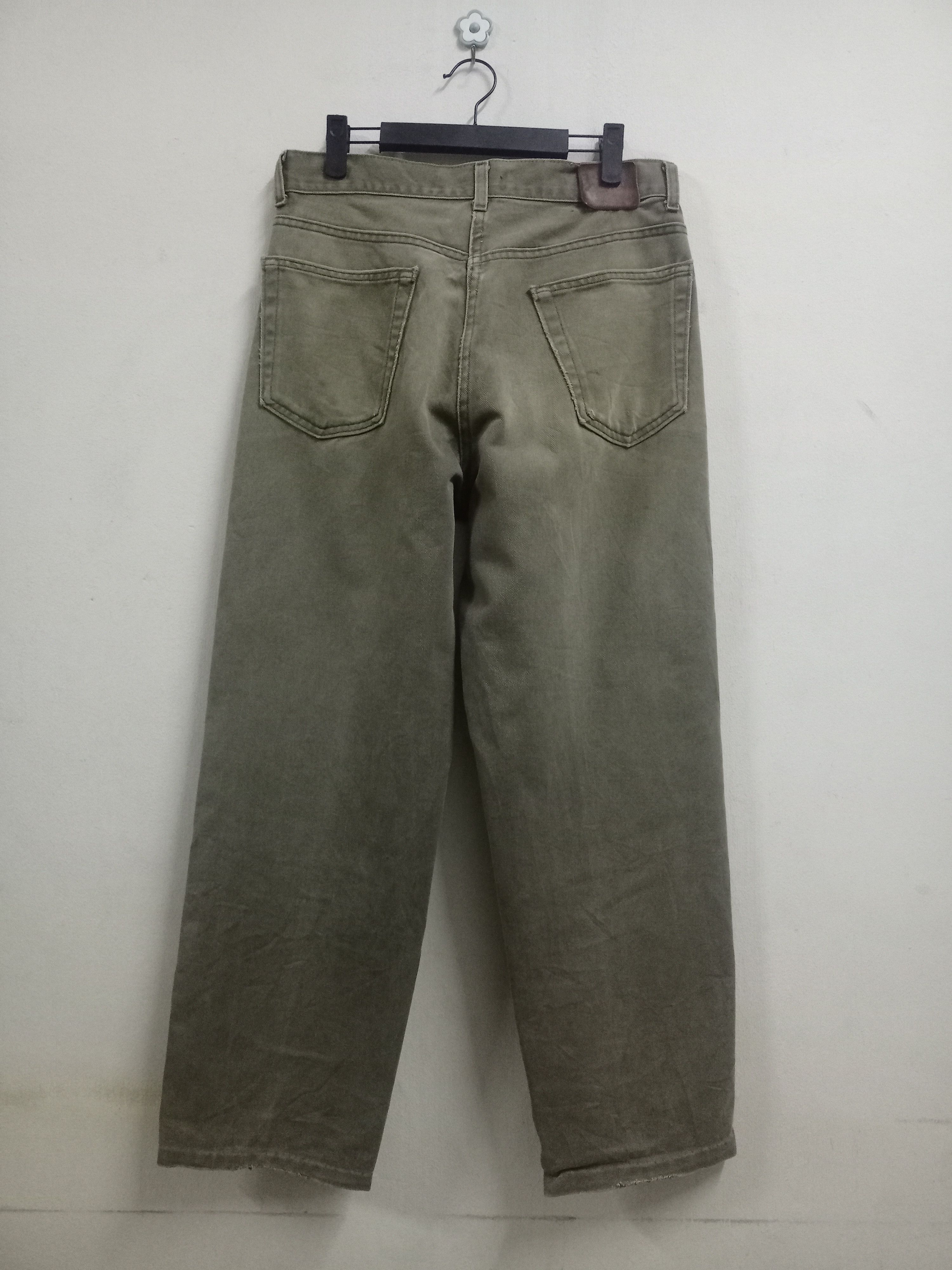 Hugo Boss Vintage BOSS Distressed Baggy Denim Pants 31x28 Size US 31 - 2 Thumbnail