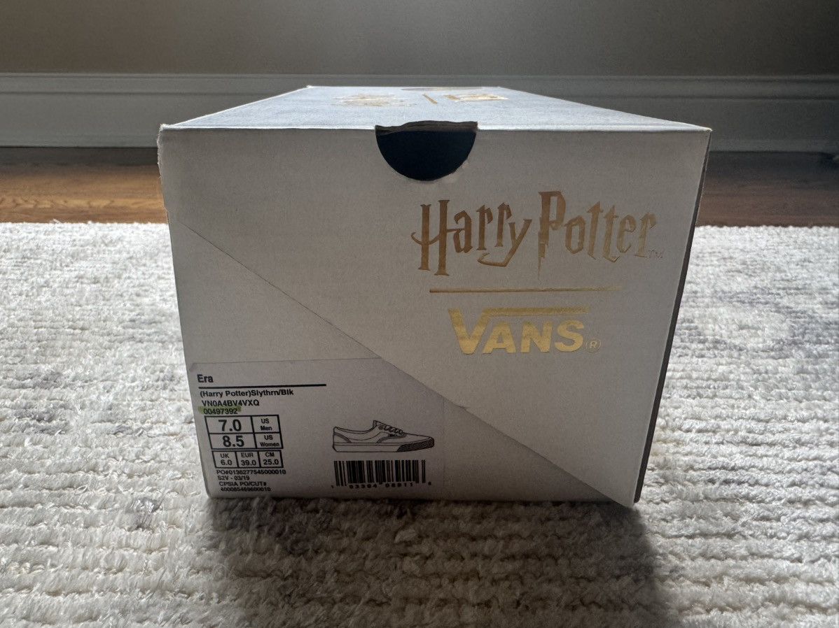 Vans Size 7 VANS HARRY POTTER SLYTHERIN ERA Black Green Snake Size US 7 / EU 40 - 4 Thumbnail