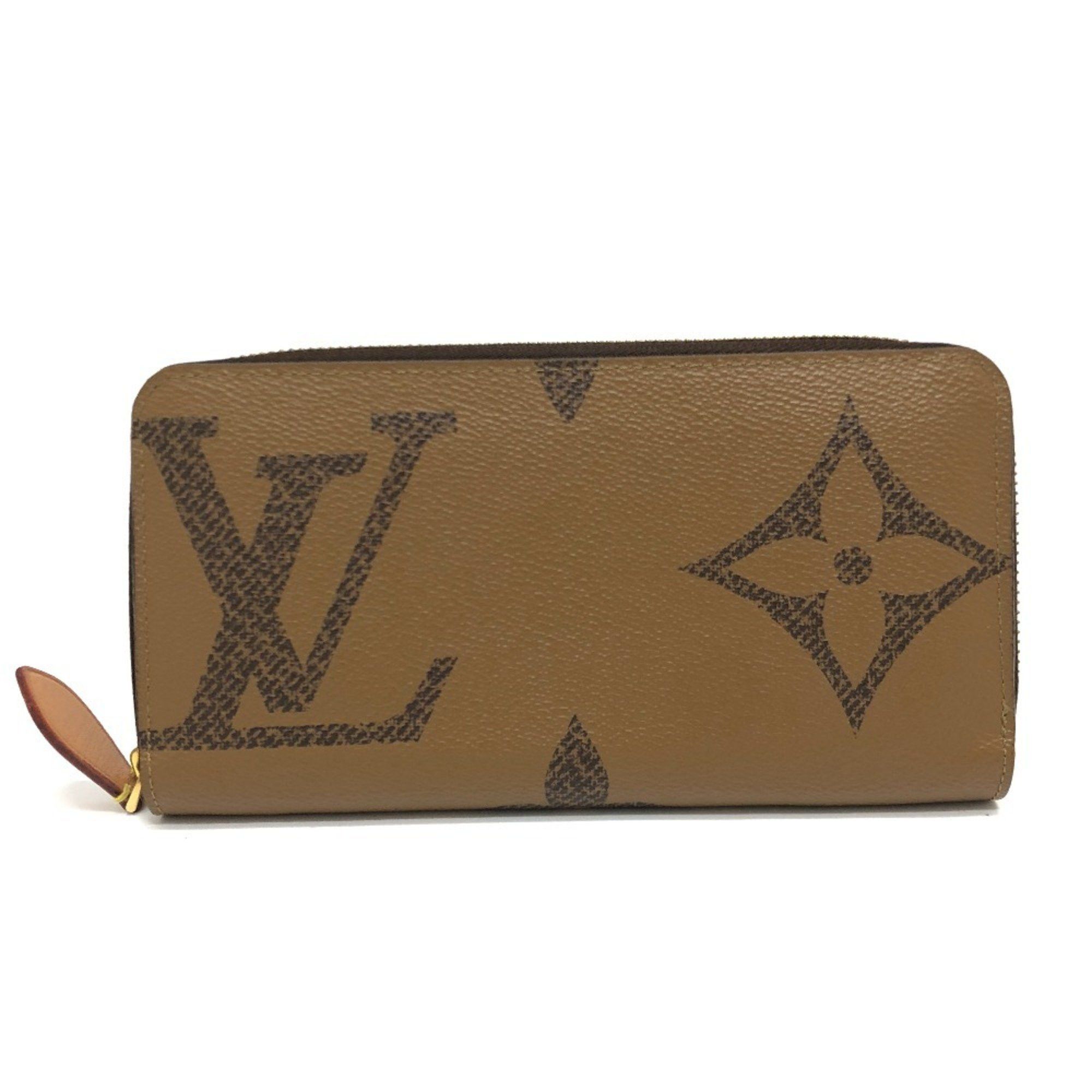 Louis Vuitton LOUIS VUITTON M67687 Monogram Giant Zippy Wallet Long Reverse Canvas Women's Brown Size ONE SIZE - 1 Thumbnail