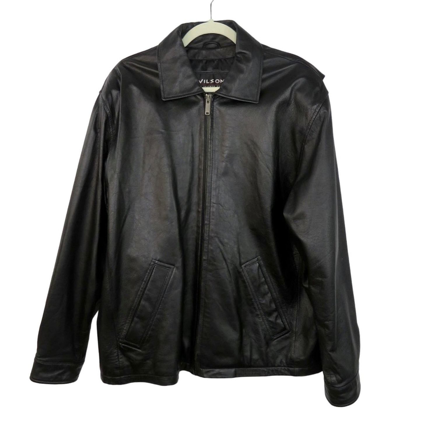 Wilsons Leather Vintage Wilson's Leather Men's Black Leather Jacket Large Size US L / EU 52-54 / 3 - 1 Thumbnail