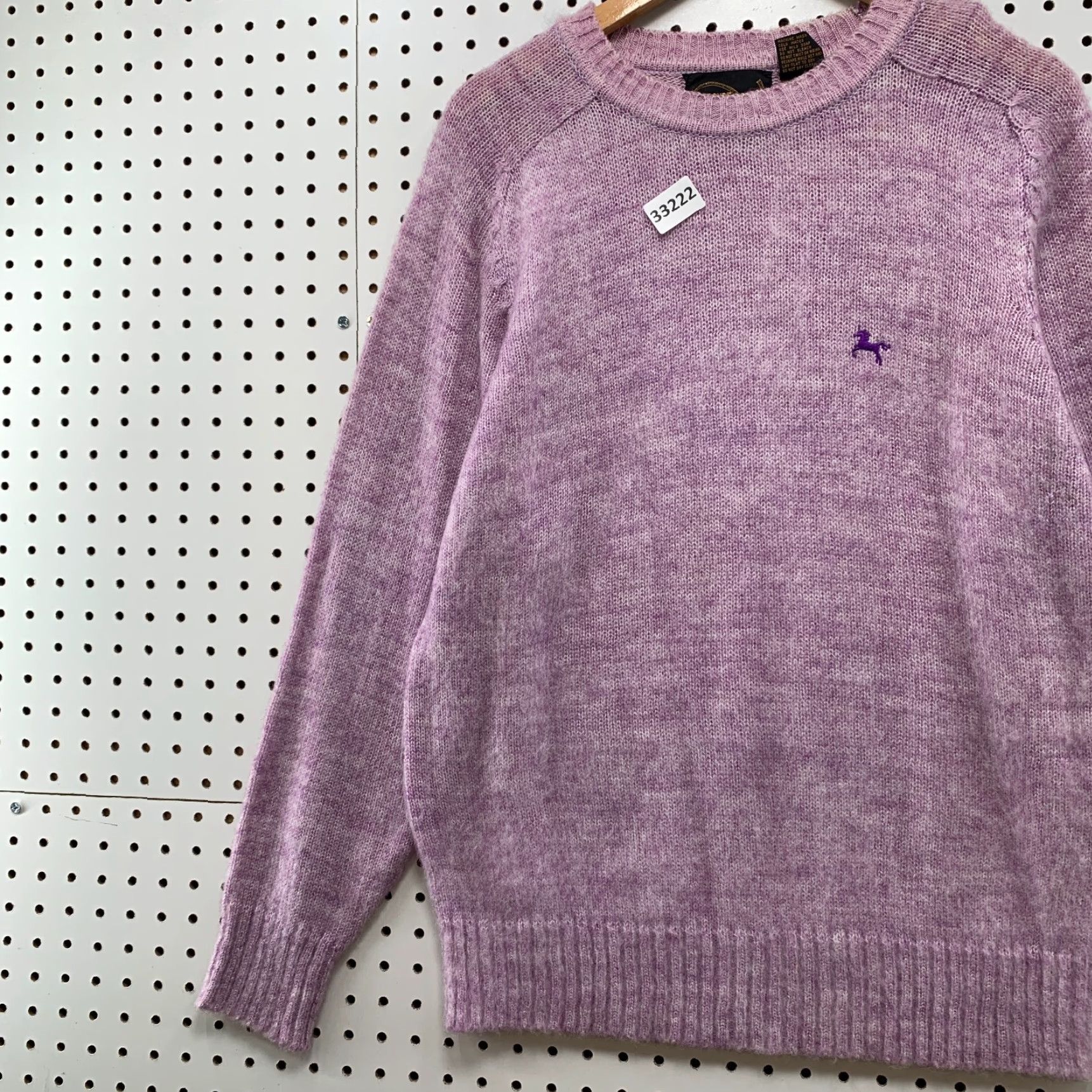 Vintage VINTAGE MEasure Up Knit Sweater Mens M Purple Acrylic Crew Neck Pullover 22.5x28 Remaining Details Size US M / EU 48-50 / 2 - 3 Thumbnail