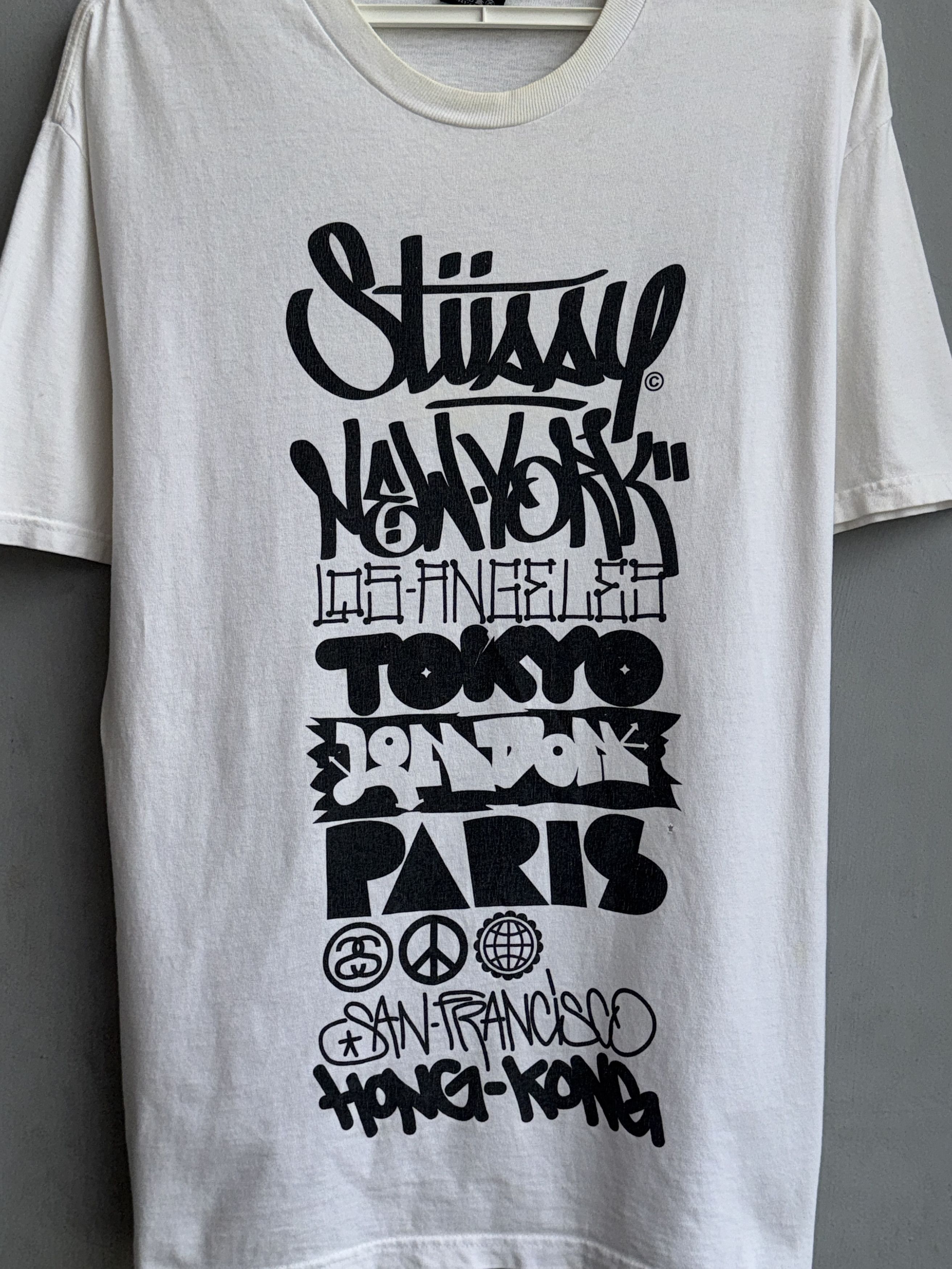 Stussy Stussy World Tour Vintage Shirt Size US L / EU 52-54 / 3 - 2 Thumbnail