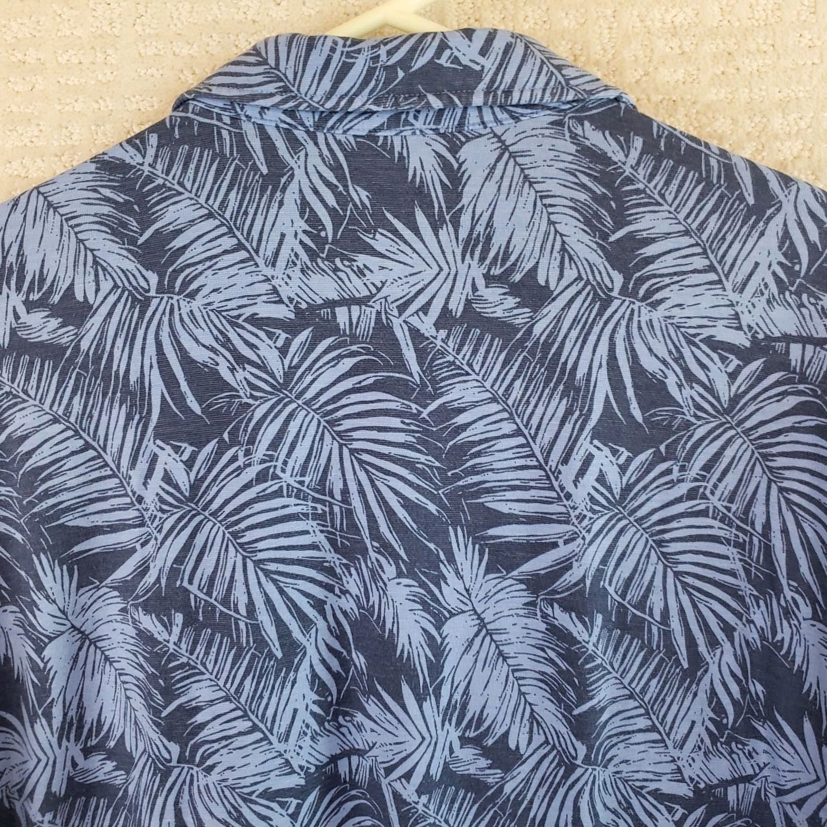 George George Hawaiian Short Sleeve Button Shirt Men Lg Blue Floral Shirt Size US L / EU 52-54 / 3 - 7 Thumbnail