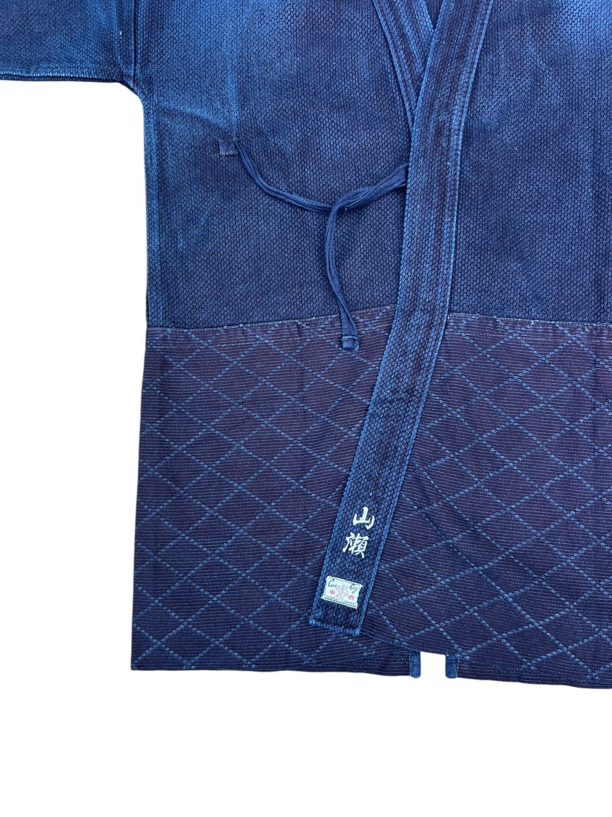 Indigo Vintage Faded Indigo Sashiko Kendo Jacket Size 3 Size US L / EU 52-54 / 3 - 6 Thumbnail