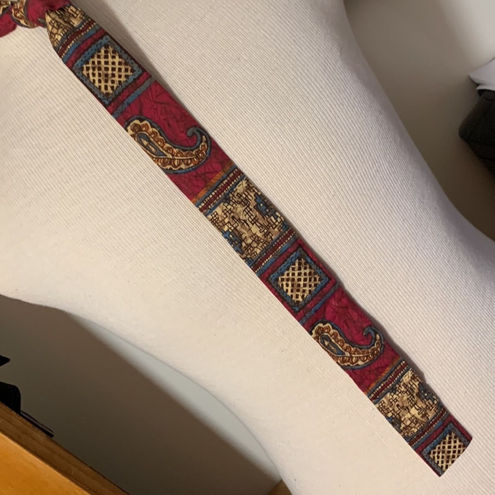 Vintage 60’s Batik wax resist tiki madmen midcentury necktie Size ONE SIZE - 10 Thumbnail