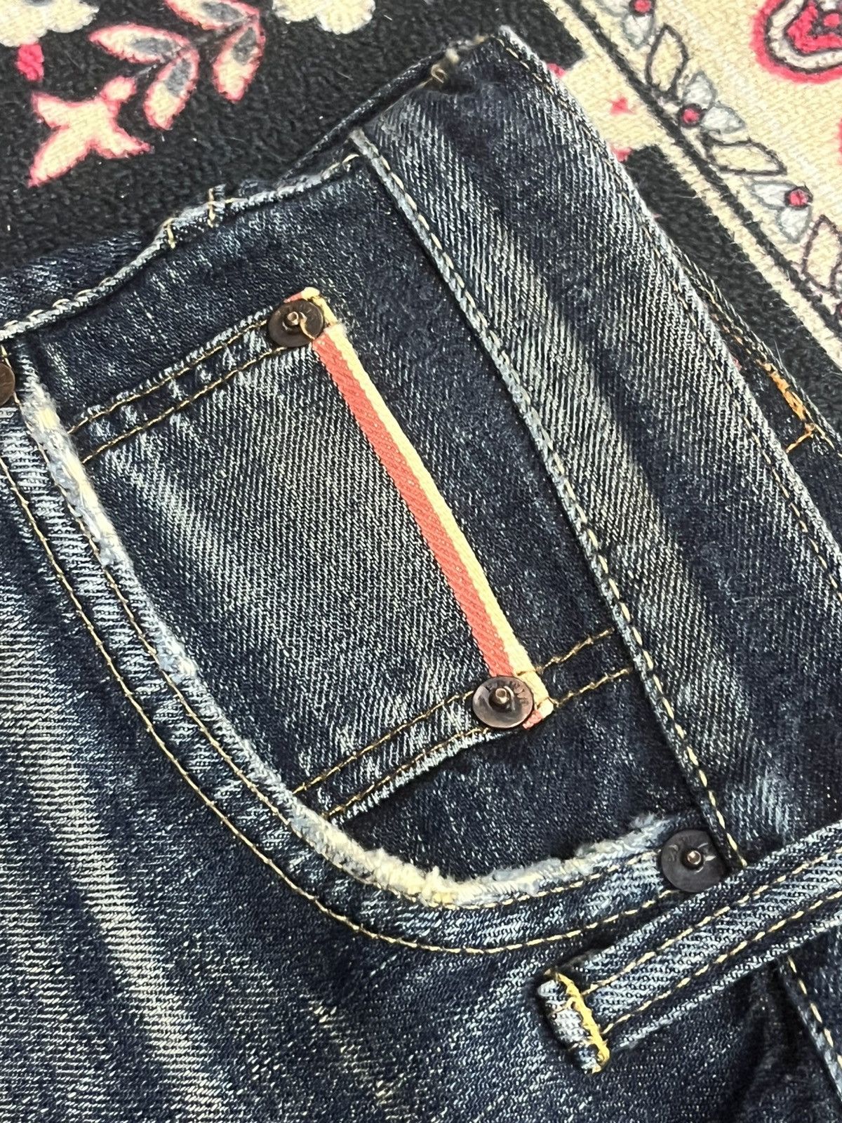 Edwin ⚡️Selvedge⚡️Vintage Edwin 505Z Buckle Back Blue Washed Jeans Size US 29 - 6 Thumbnail