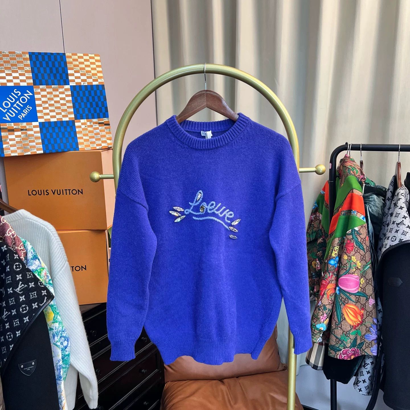 Loewe Loewe Blue Logo Sweater XS Size US XS / EU 42 / 0 - 1 Thumbnail