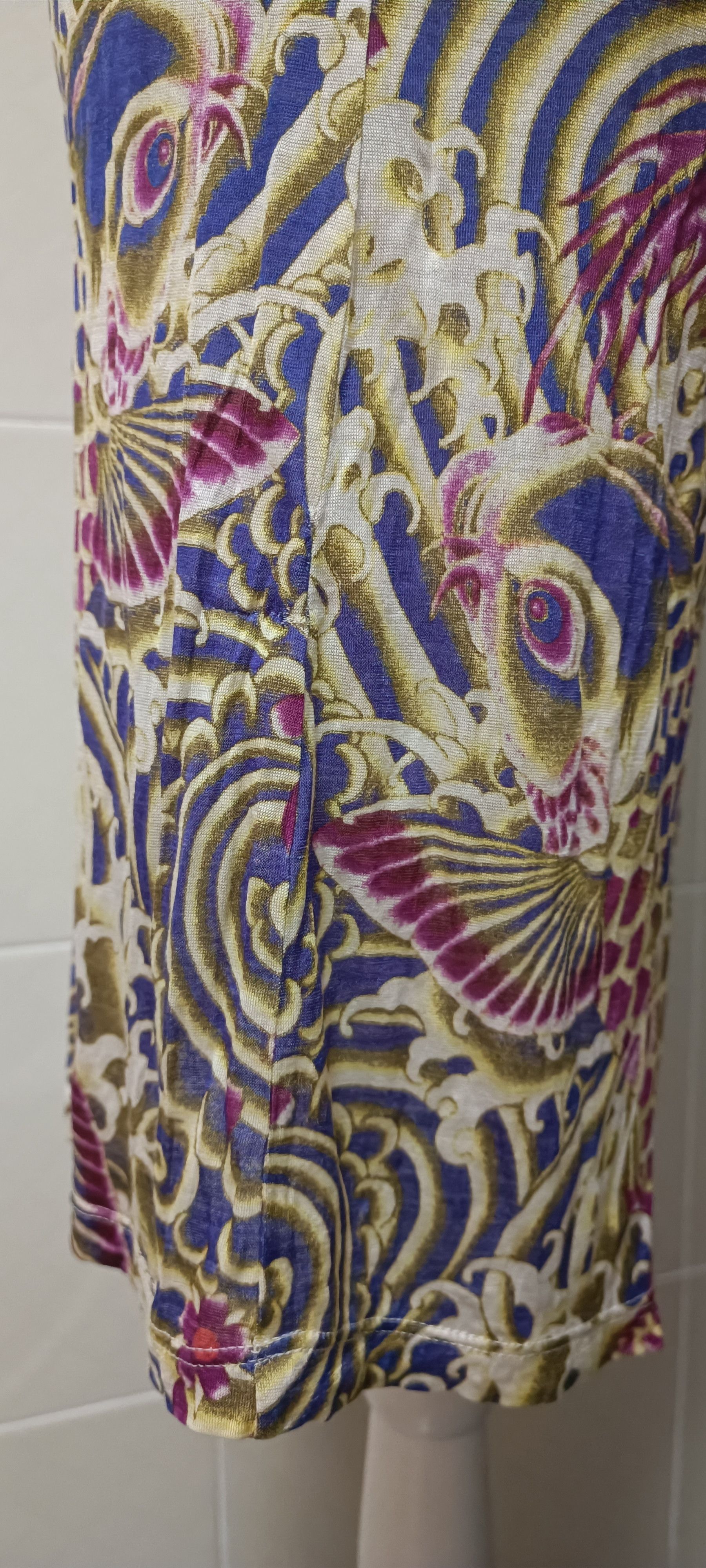Jean Paul Gaultier Dragon and fishes silk dress Size S / US 4 / IT 40 - 24 Thumbnail