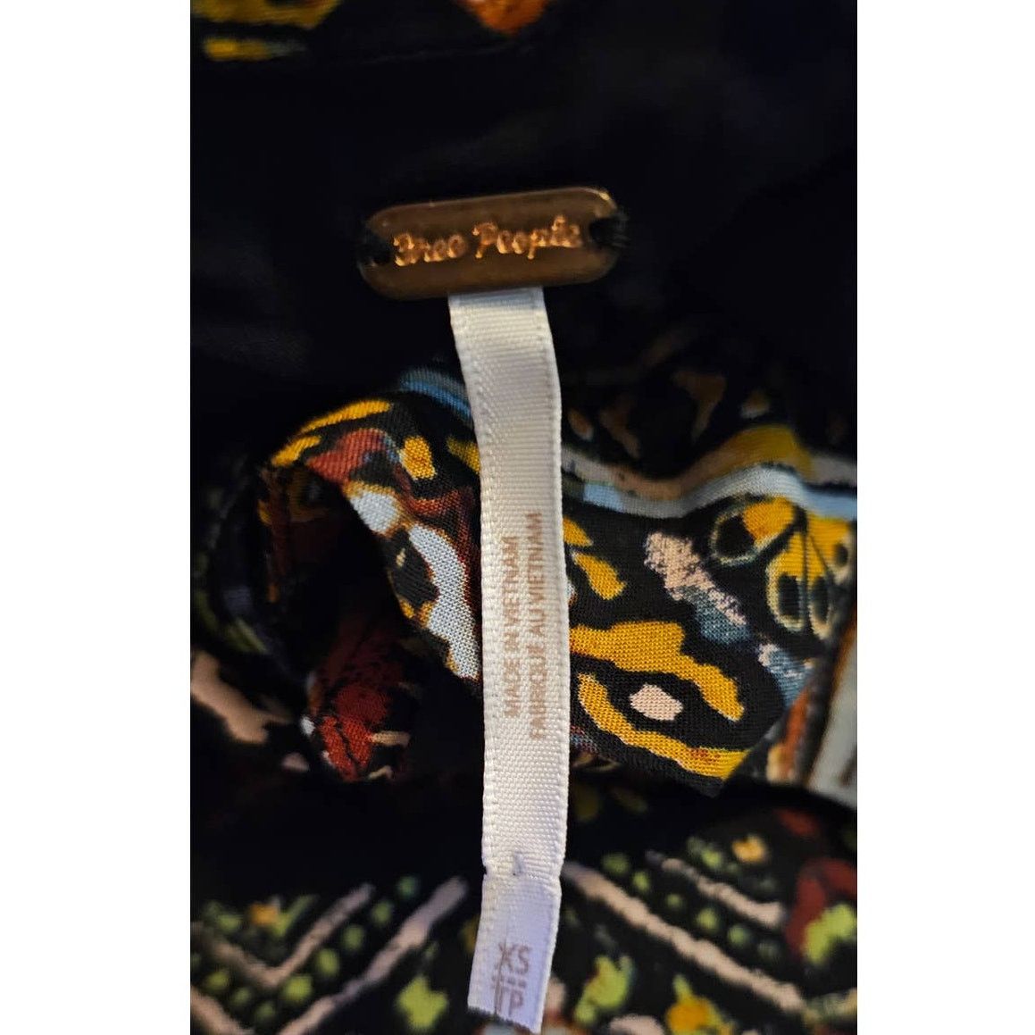 Free People New Free People Lennon Maxi Dress $168 X-SMALL Black Combo Size XS / US 0-2 / IT 36-38 - 7 Thumbnail
