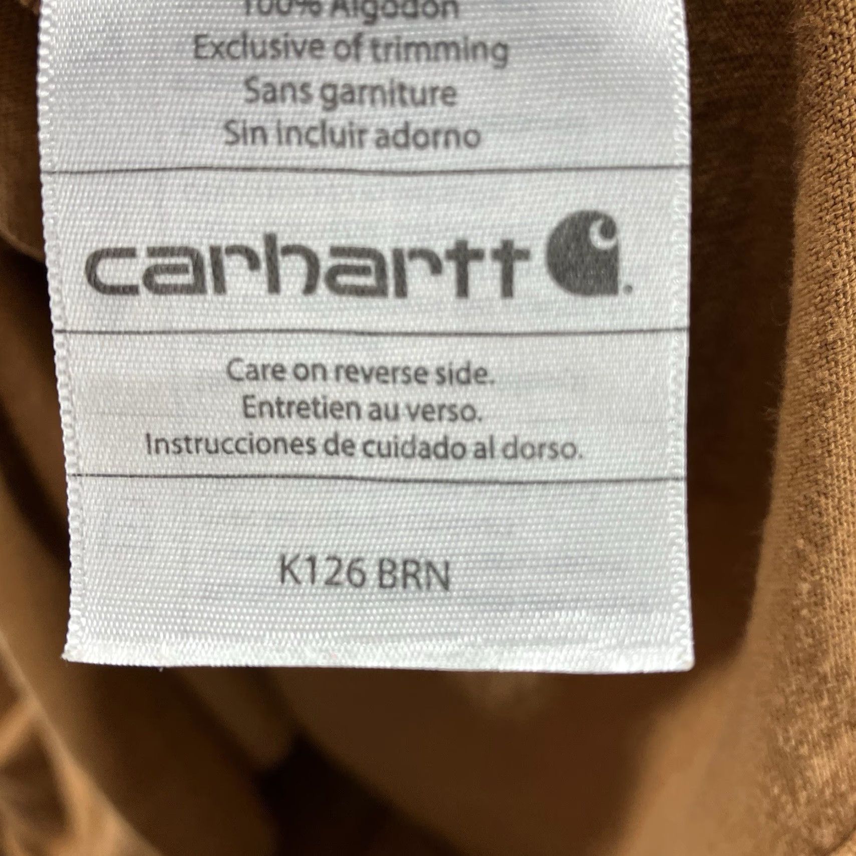 Carhartt Carhartt Mens T-Shirt Long Sleeve 4XL All Cotton Burnt Orange Brown Crew Neck Logo 2012 Outdoor Classic Heavyweight Pockets Size US XXL / EU 58 / 5 - 7 Thumbnail
